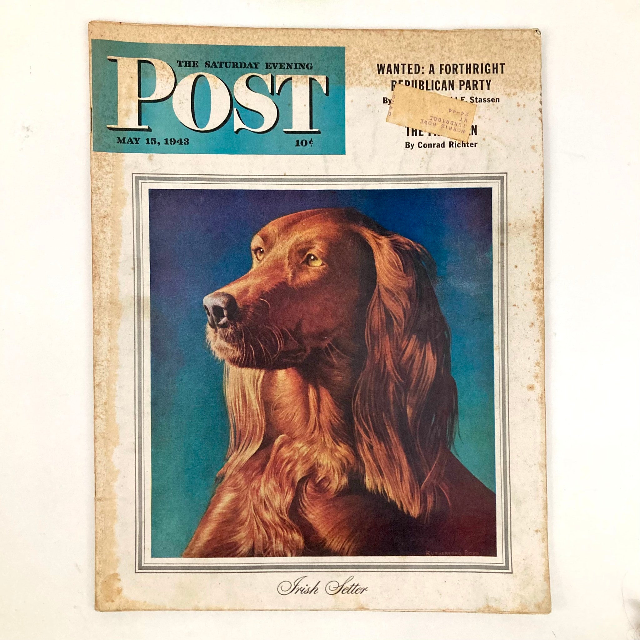 Saturday Evening Post Magazine May 15 1943 Illustrated Cover Rutherford Boyd