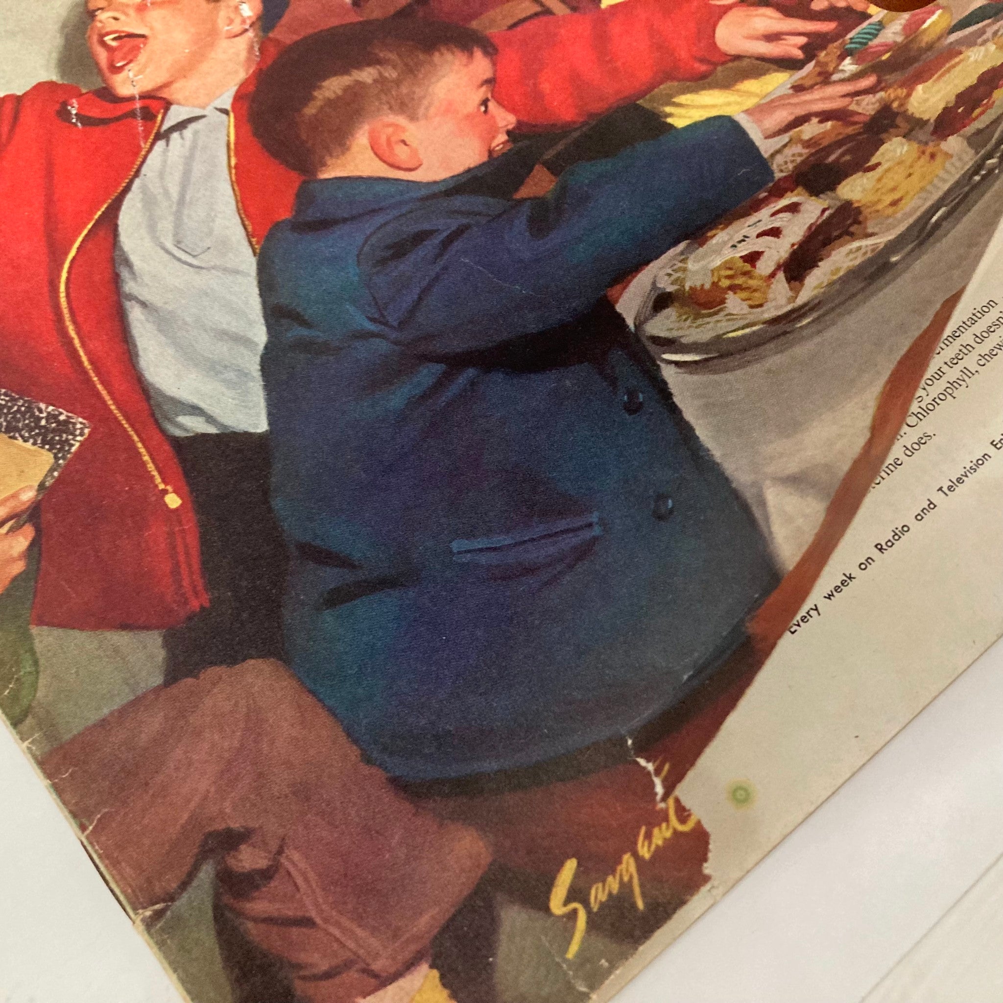 Saturday Evening Post Magazine December 20 1952 The Feast - Dick Sargent