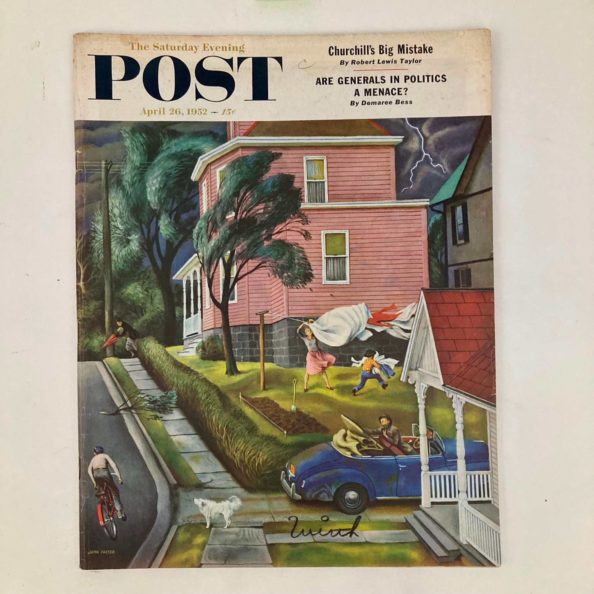 Saturday Evening Post Magazine April 26 1952 Little Boyhood - Falter No Label