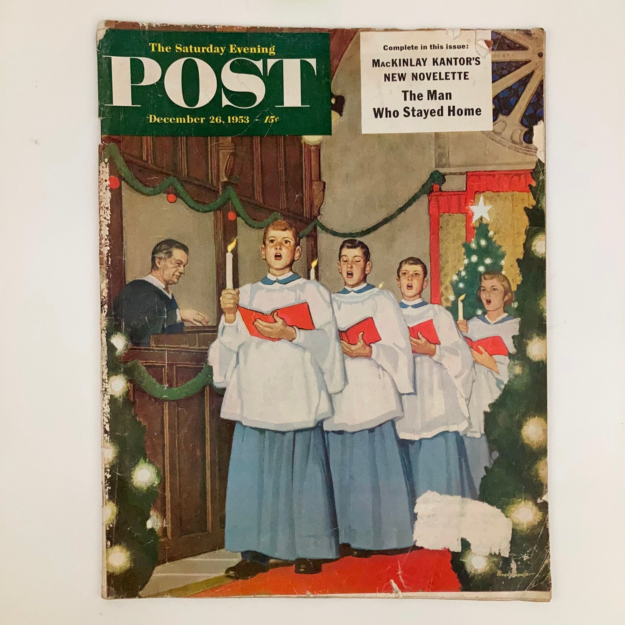 Saturday Evening Post Magazine December 26 1953 Christmas - Schaeffer No Label