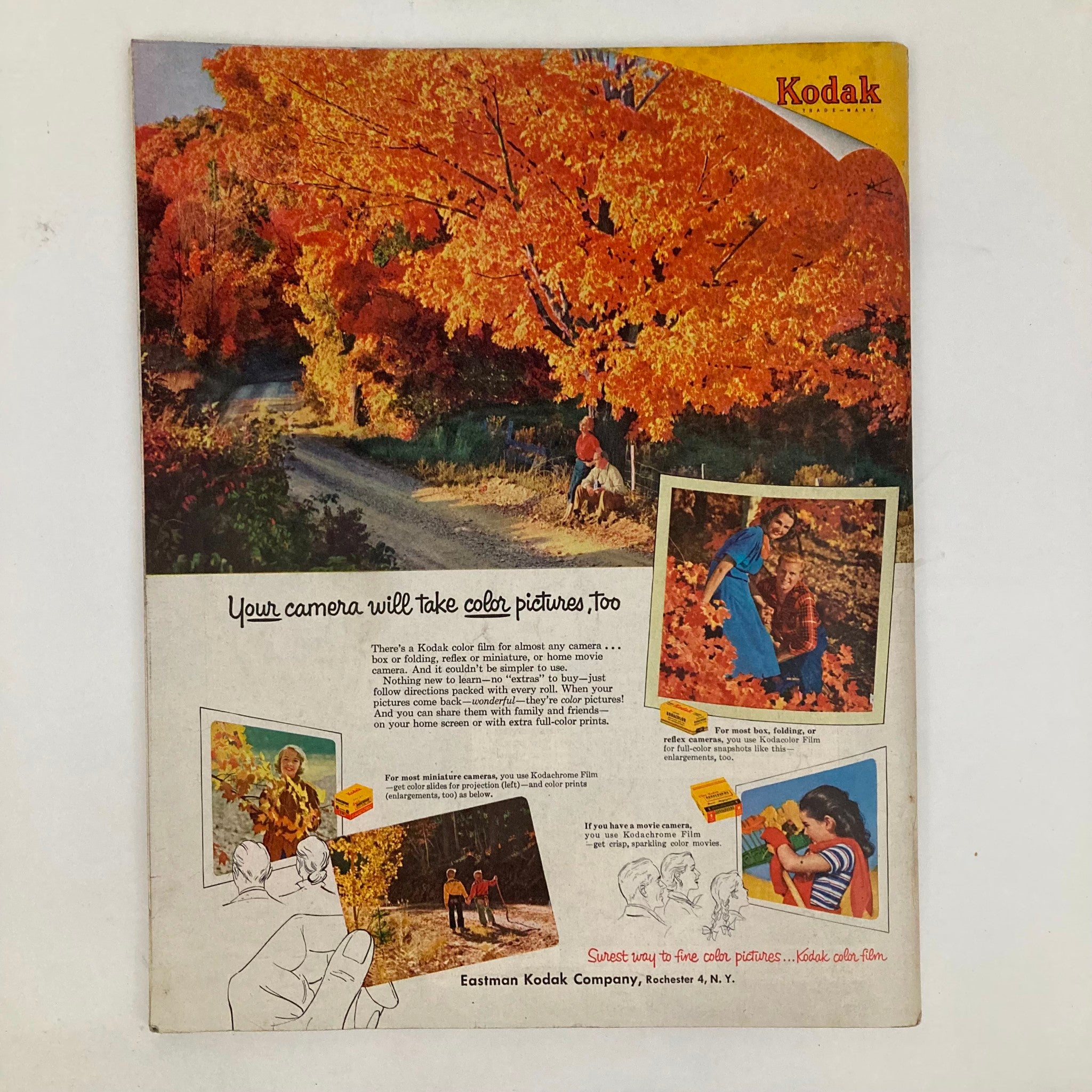 Saturday Evening Post Magazine October 17 1953 Autumn Cover - John Falter