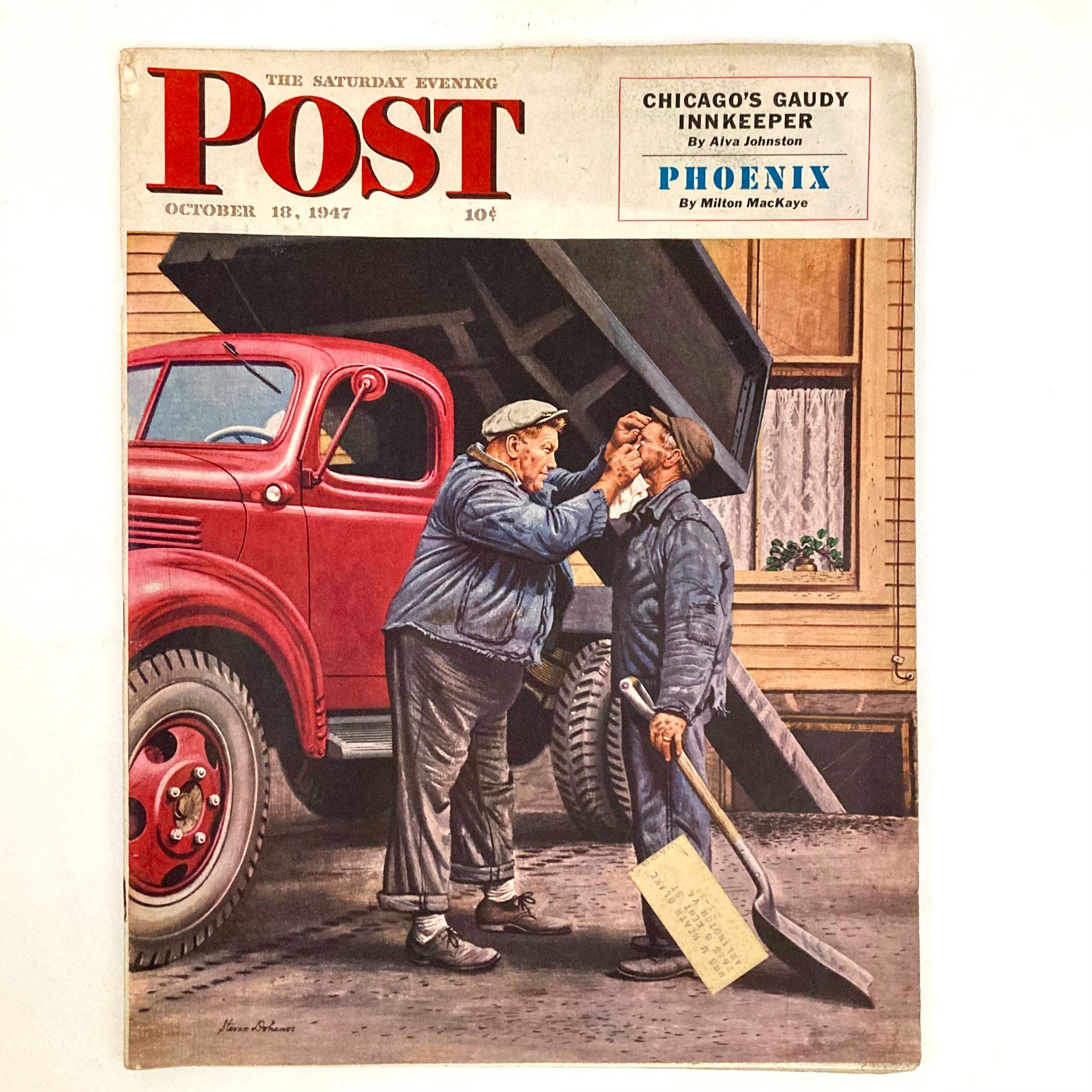 Saturday Evening Post Magazine October 18 1947 Al Dorne Cover - Stevan Dohanos