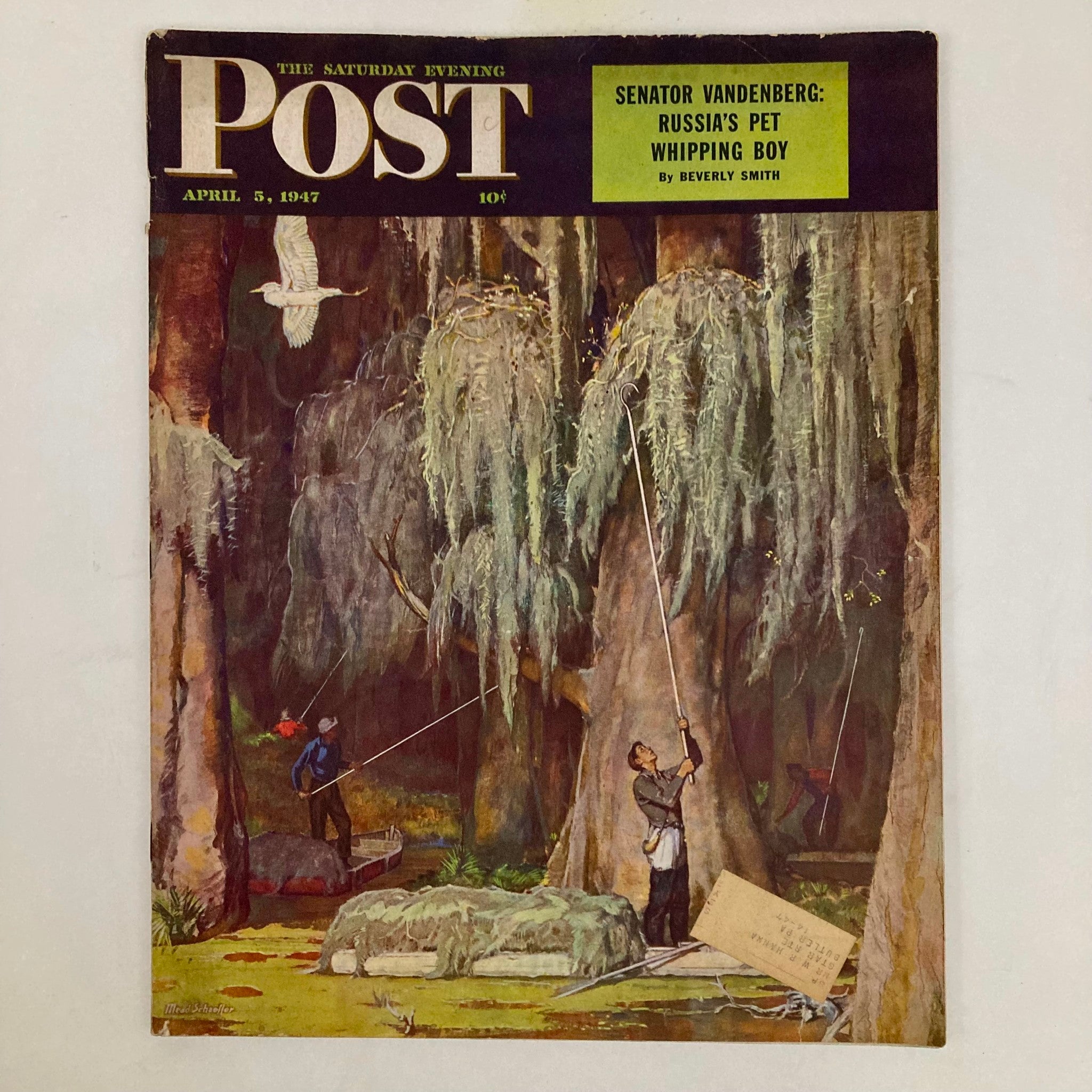 Saturday Evening Post Magazine April 5 1947 Regional Covers - Mead Schaeffer