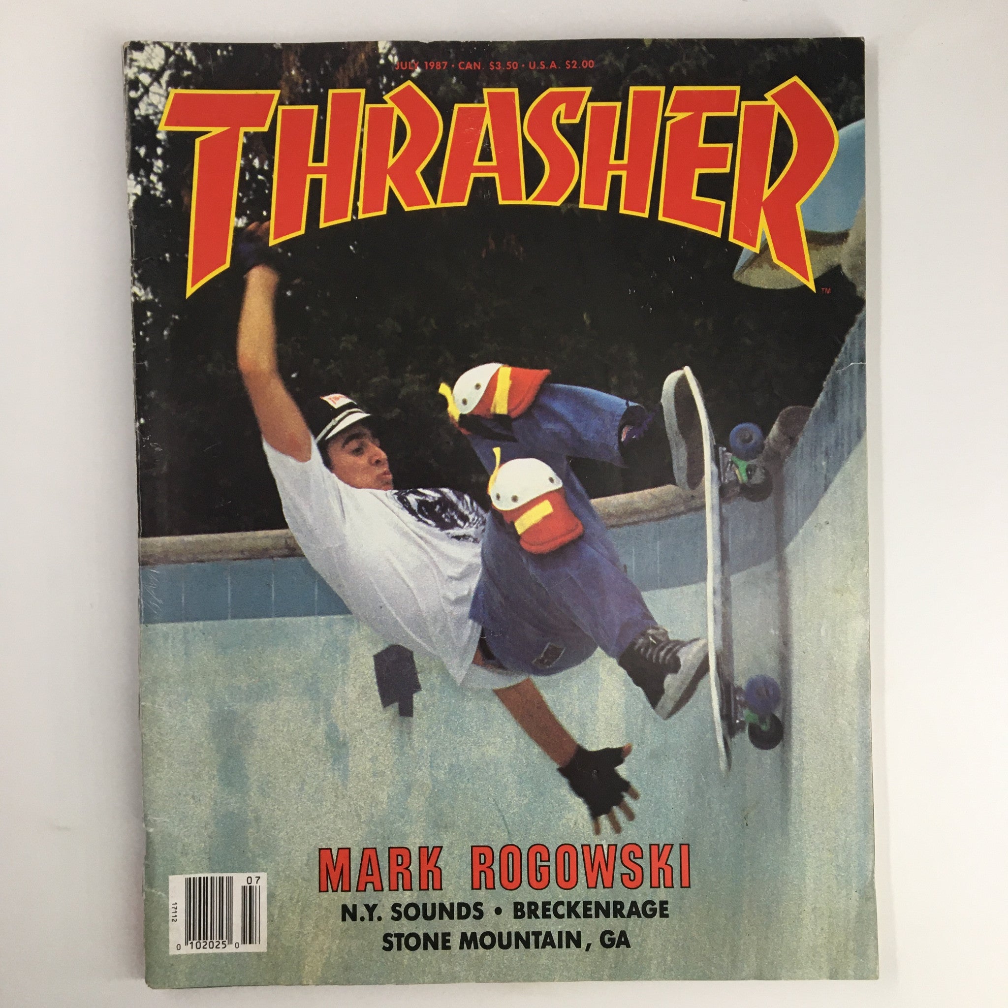 VTG Thrasher Magazine July 1987 Mark Rogowski Slashback at X-Acto Pool No Label