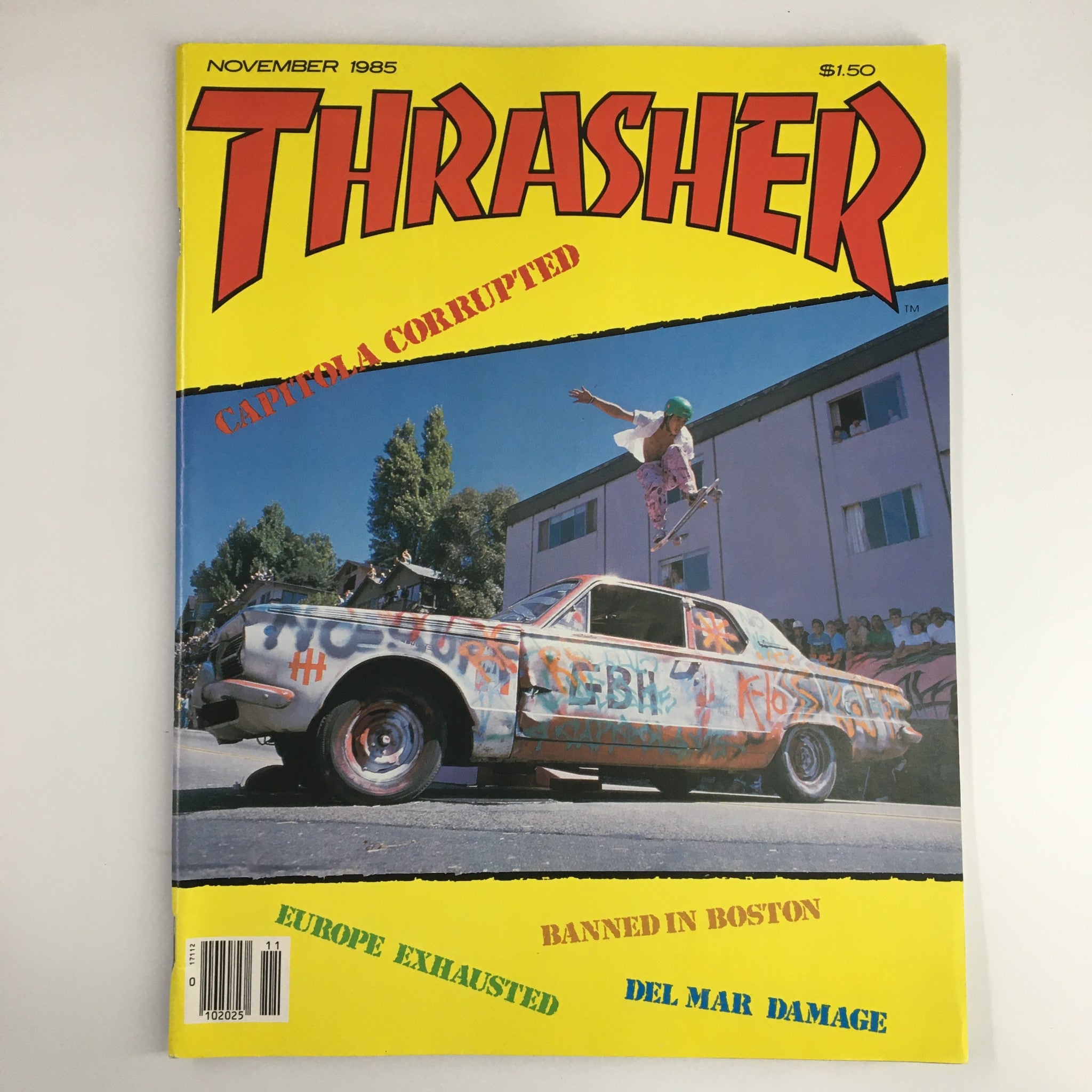 VTG Thrasher Magazine November 1985 Christian Hosoi Capitola Streetsyle No Label