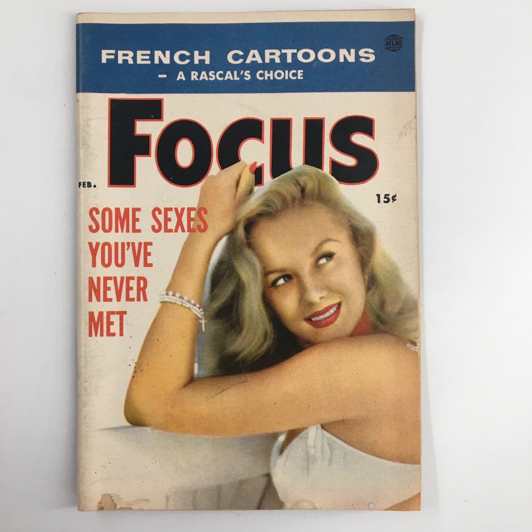 VTG Focus Magazine February 1956 The Improved Blonde Girl No Label