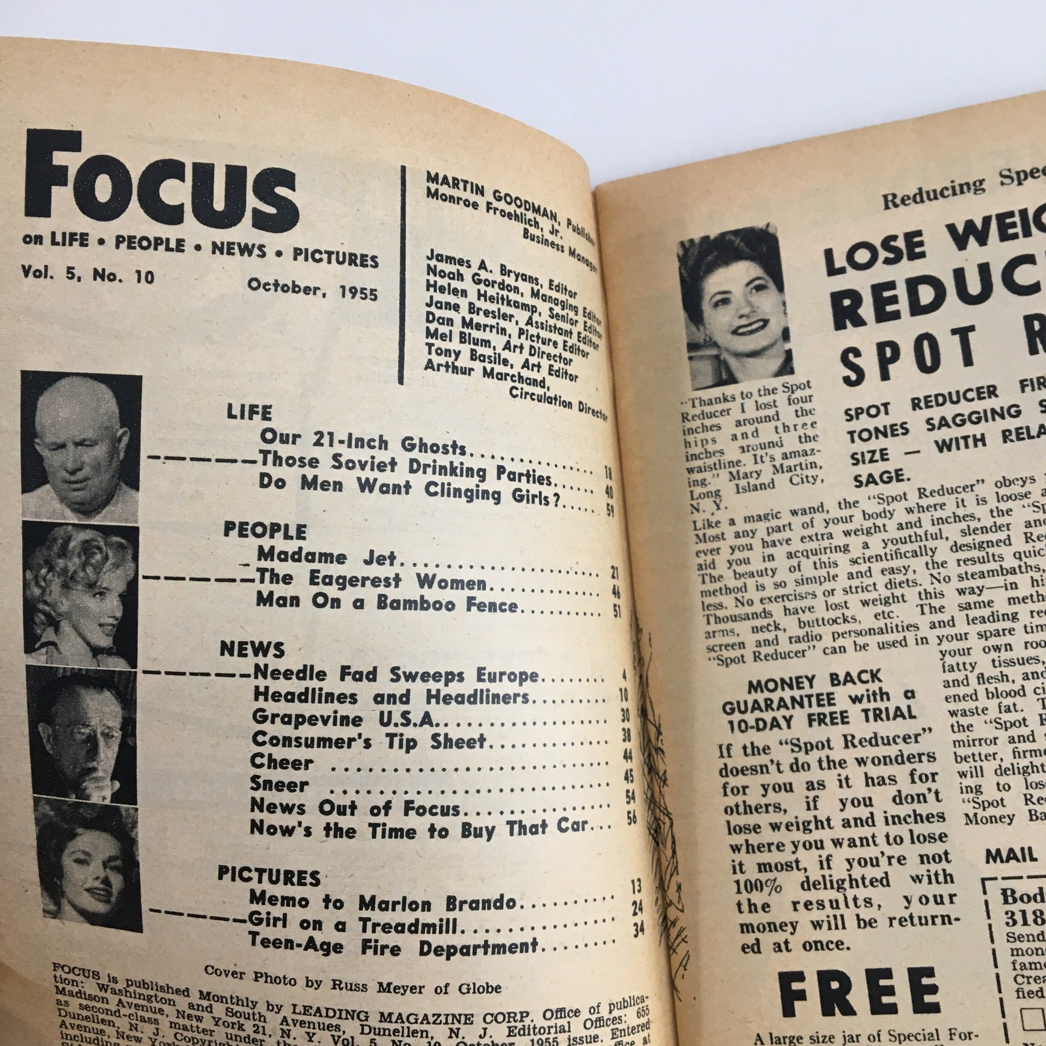 VTG Focus Magazine October 1955 Do Men Want Clinging Girls? No Label