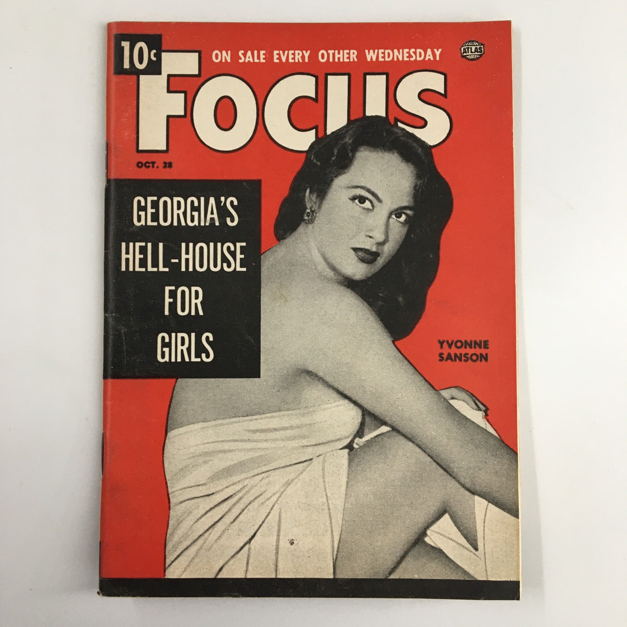 VTG Focus Magazine October 28 1953 Yvonne Sanson Georgia's Hell-House No Label