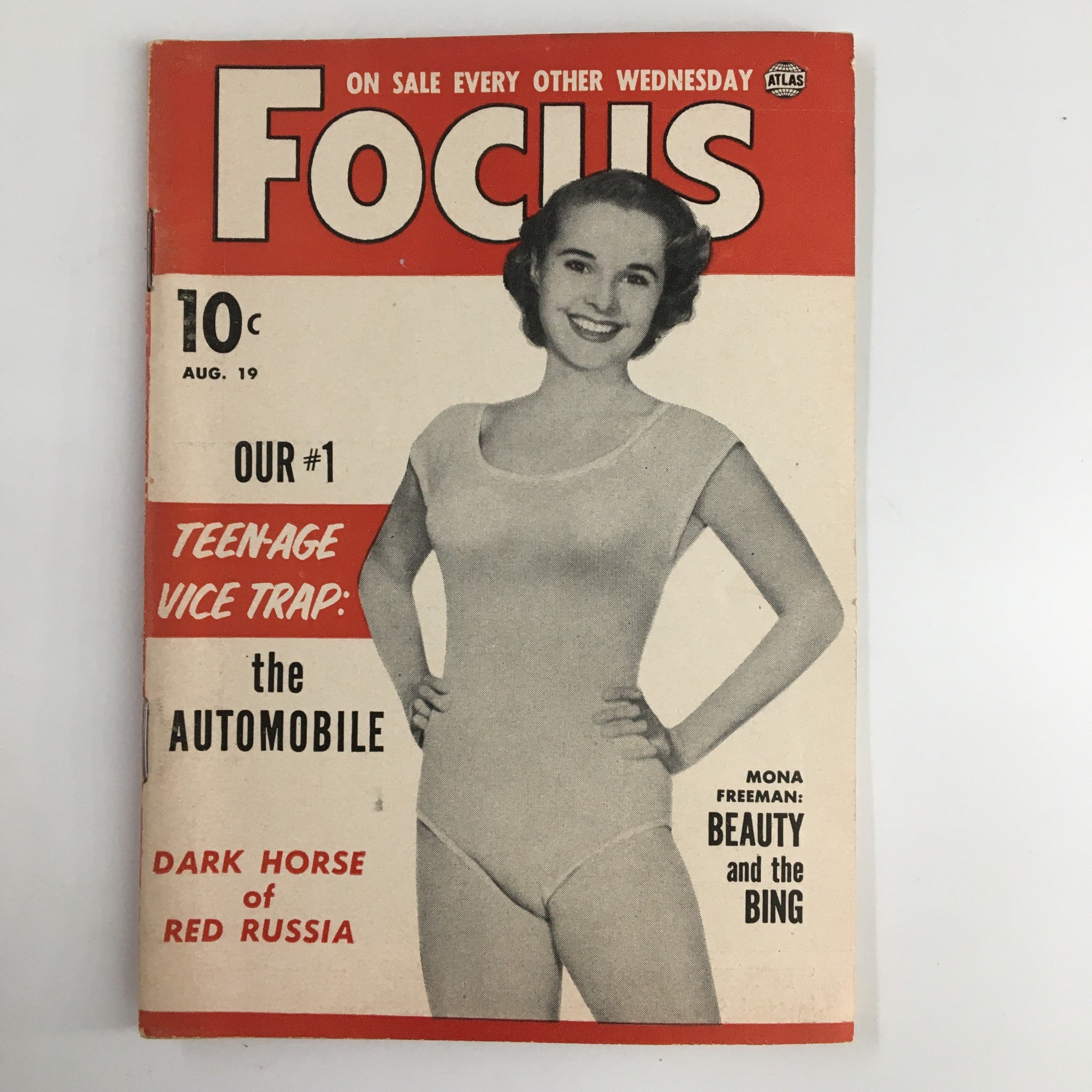 VTG Focus Magazine August 19 1953 Mona Freeman Beauty and the Bing No Label