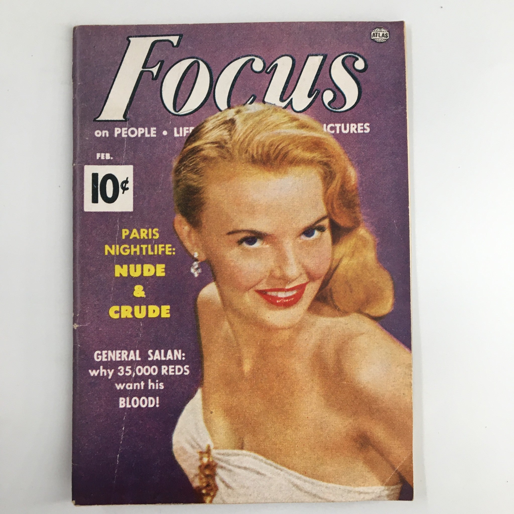 VTG Focus Magazine February 1953 Paris Nightlife Nude and Crude No Label