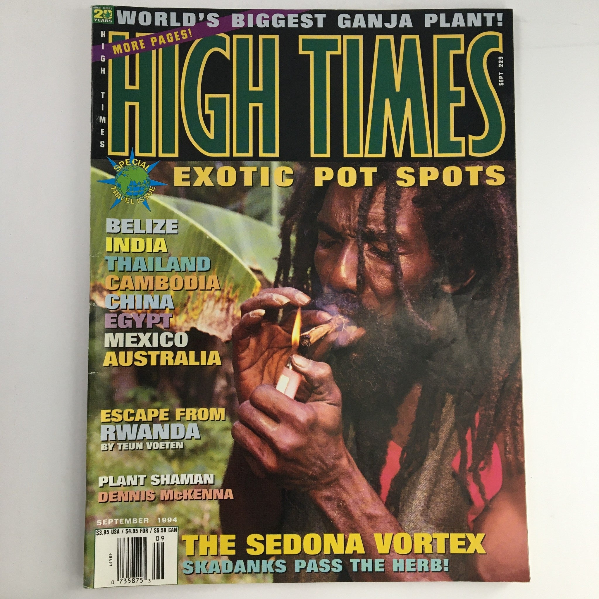 High Times Magazine September 1994 Plant Shaman Dennis McKenna & Sedona Vortex