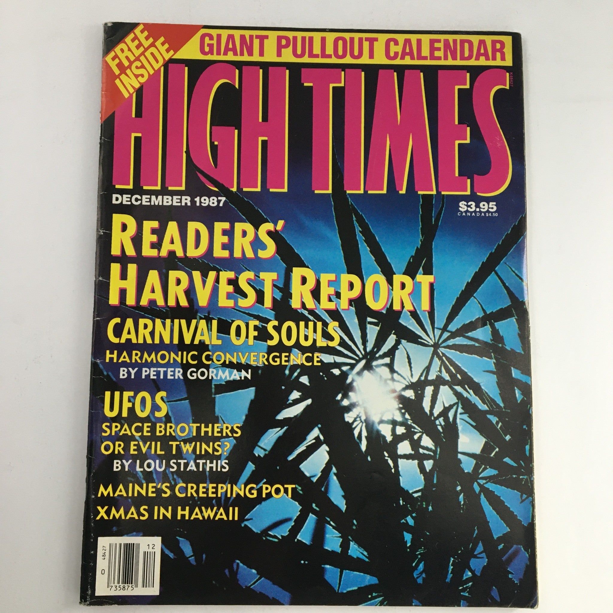 High Times Magazine December 1987 Carnival of Souls & UFO's Space Brothers