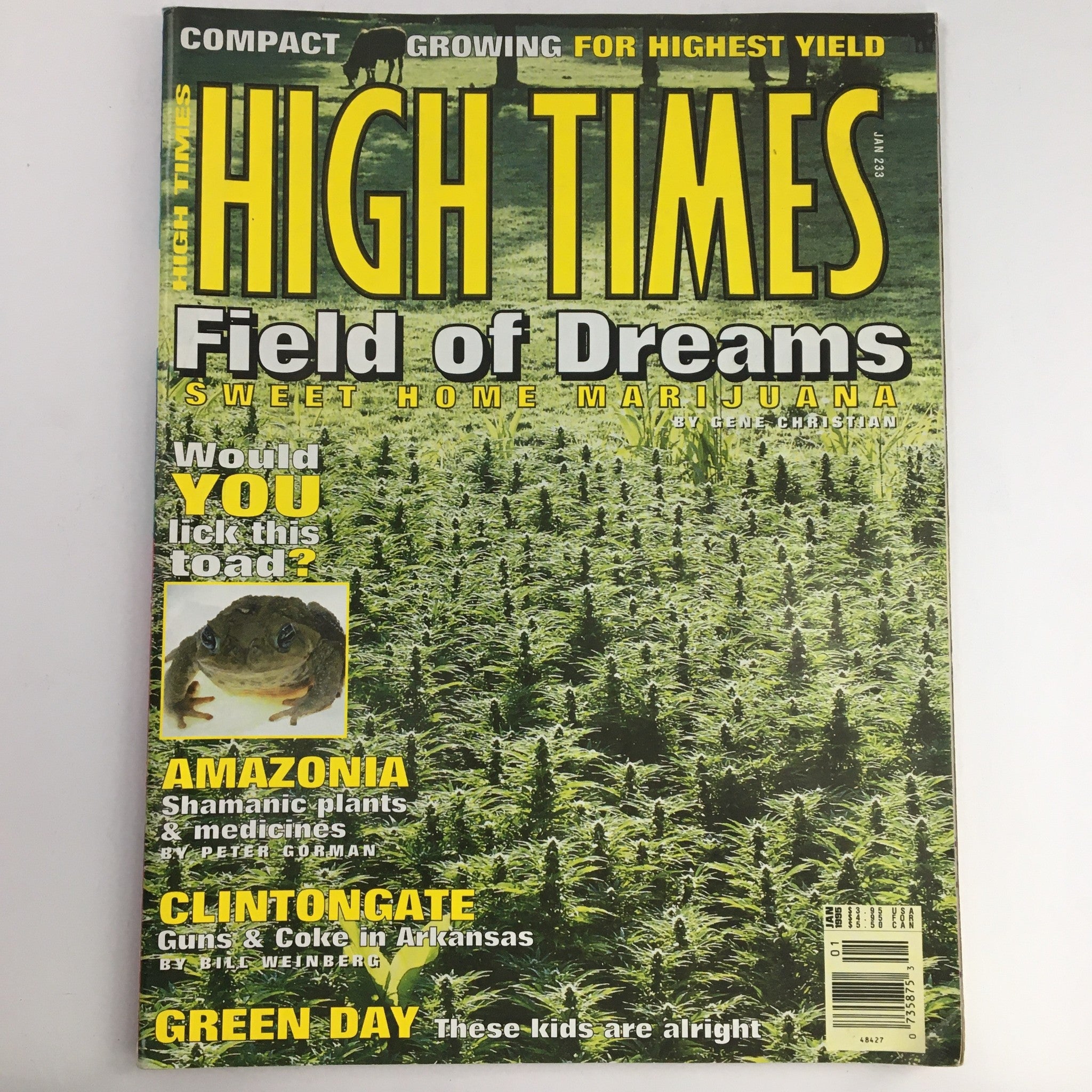 High Times Magazine January 1995 Fields of Dreams Sweet Home Marijuana