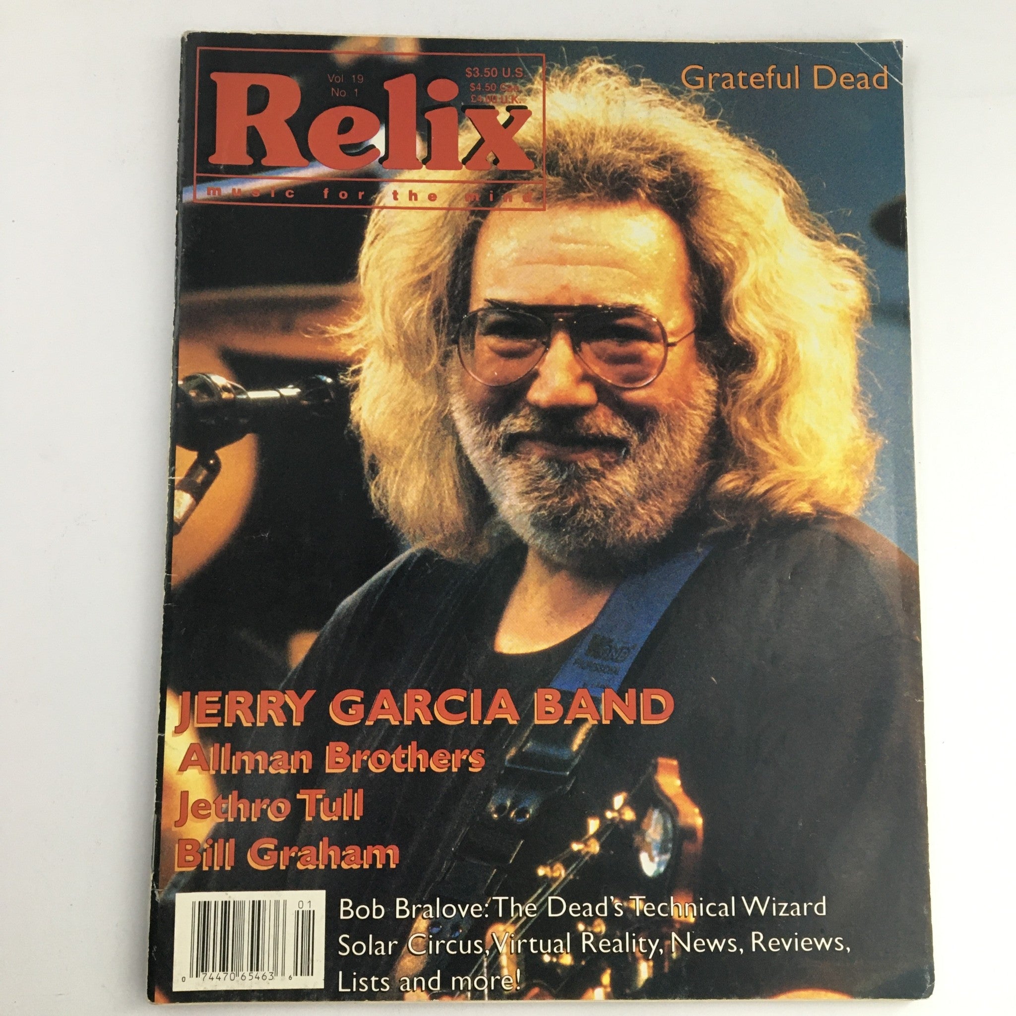 Relix Magazine February 1992 Vol 19 #1 Jerry Garcia & Allman Brothers & Bill G.