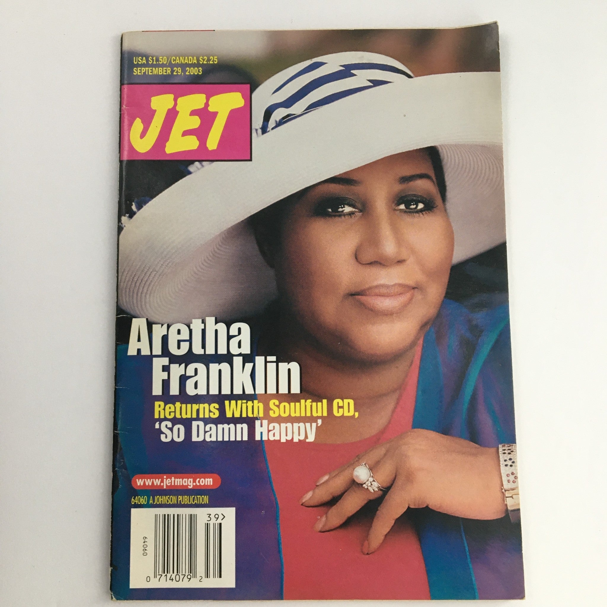 Jet Magazine September 29 2003 Aretha Franklin Returns with Soulful CD, VG