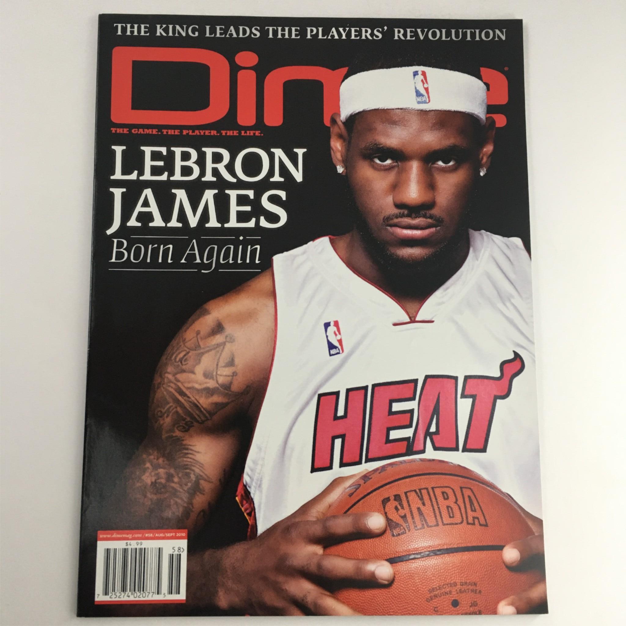 2010 Dime Magazine August-September 2010 LeBron James Miami Heat No Label NM