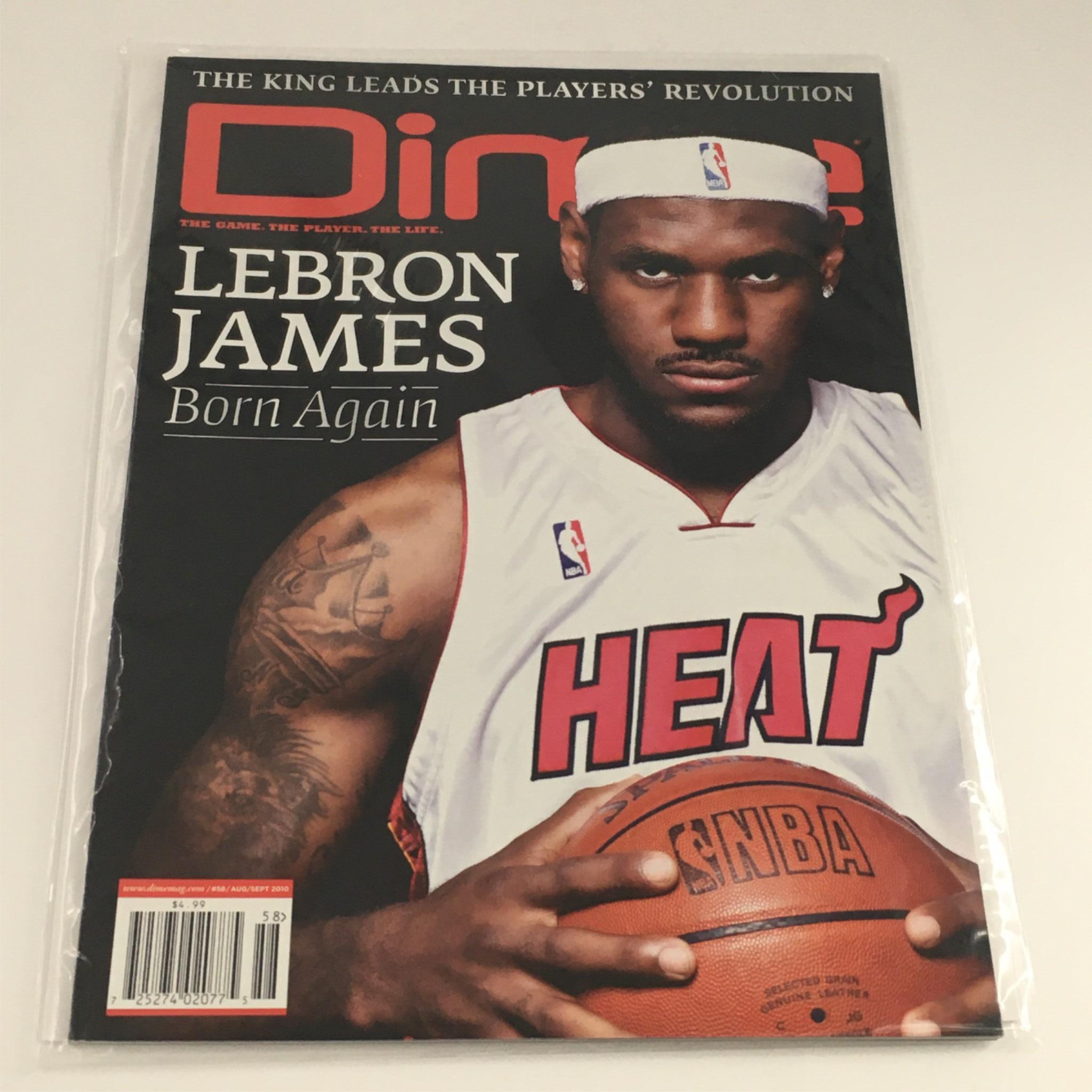 2010 Dime Magazine August-September 2010 LeBron James Miami Heat No Label NM