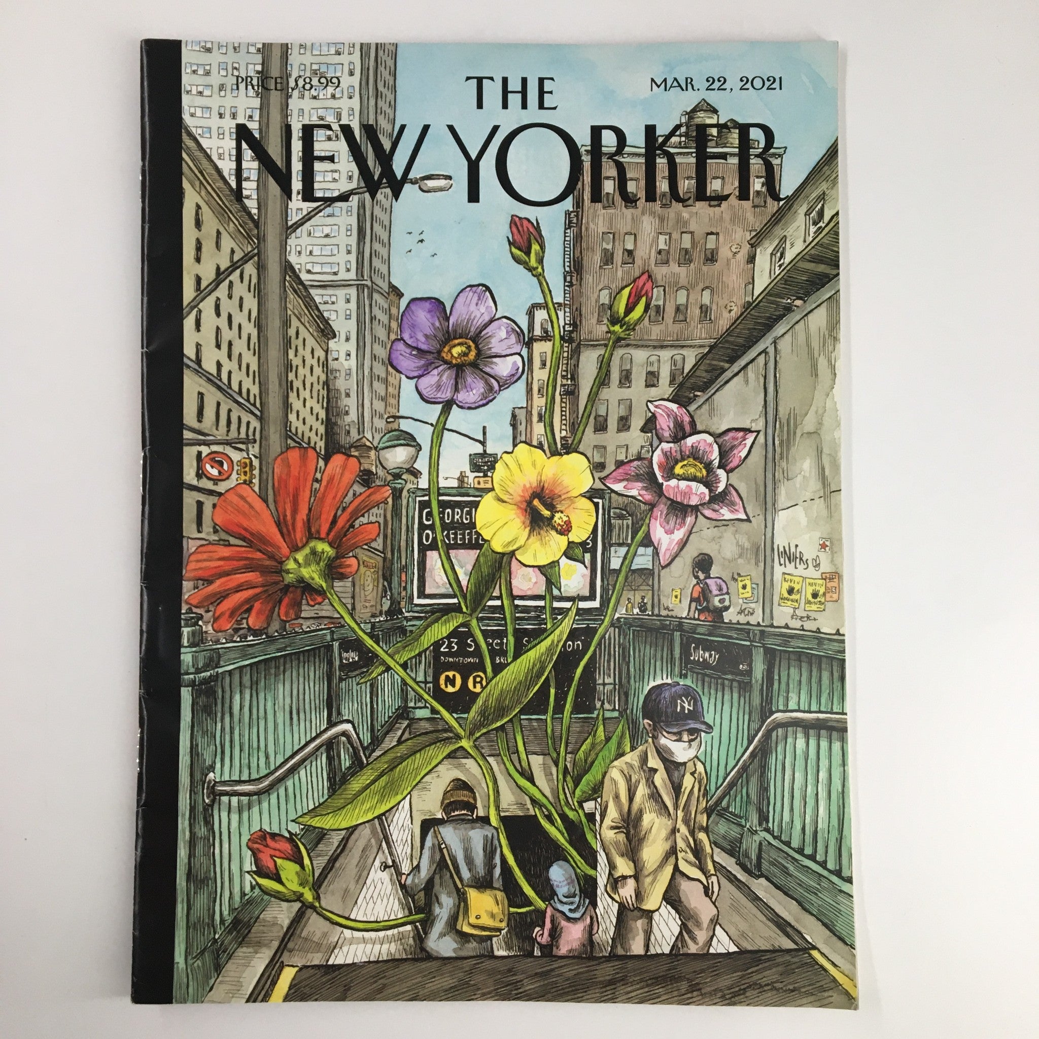 The New Yorker Magazine March 22 2021 Springing Back by Liniers No Label