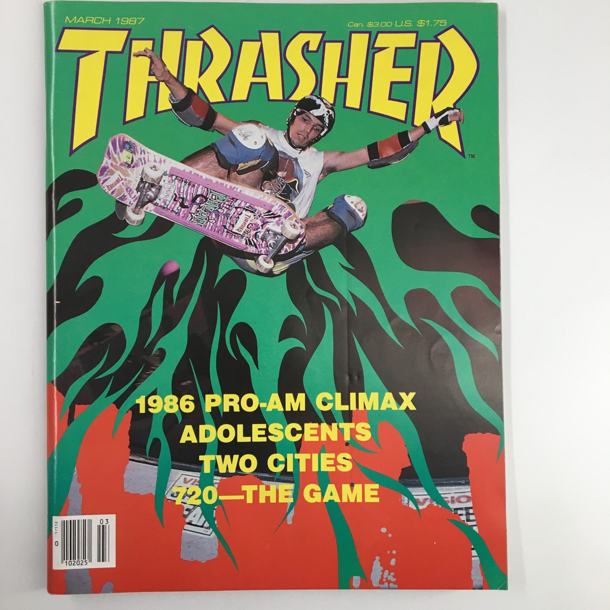 VTG Thrasher Magazine March 1987 Jeff Phillips Loft Indoor Ollie Flight No Label