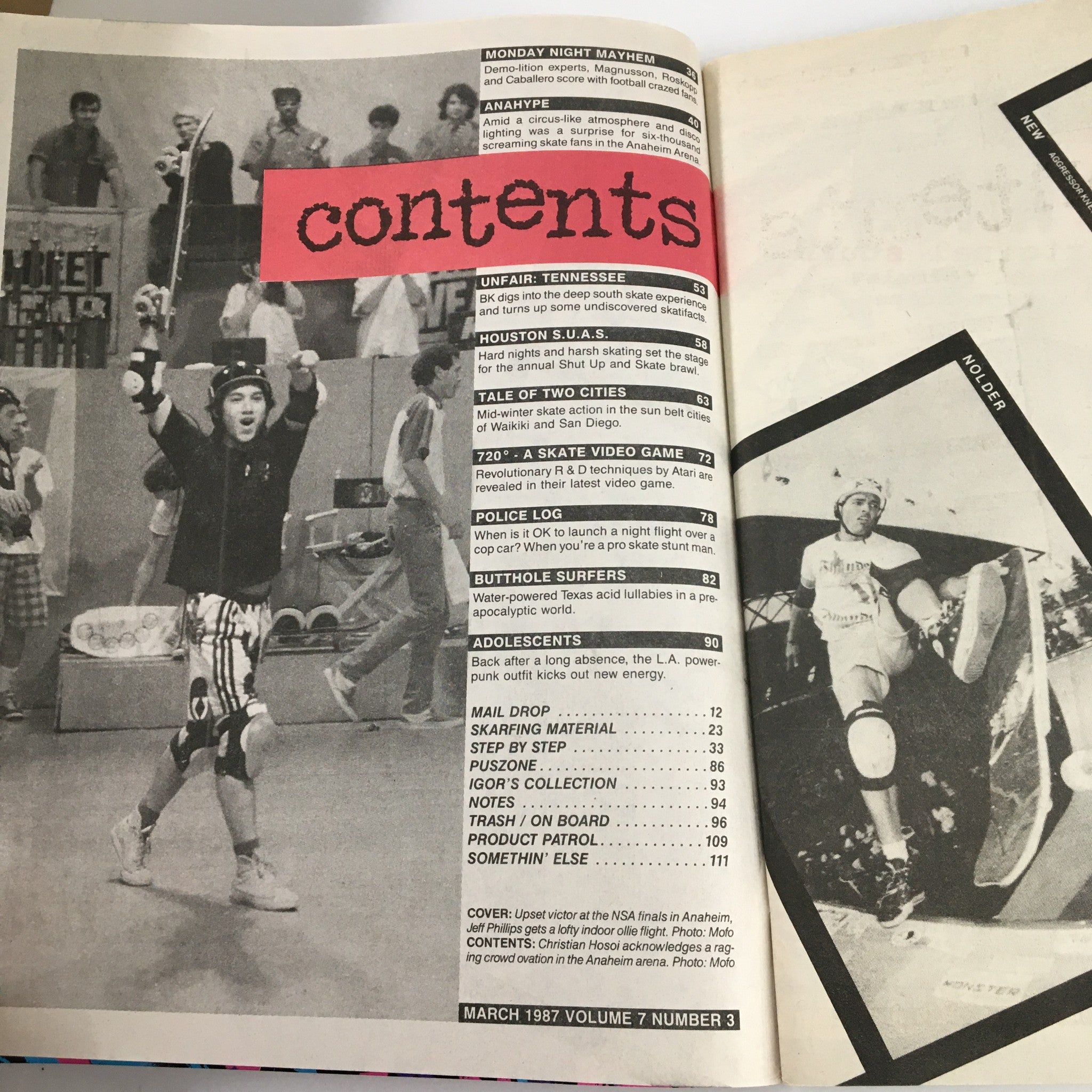 VTG Thrasher Magazine March 1987 Jeff Phillips Loft Indoor Ollie Flight No Label