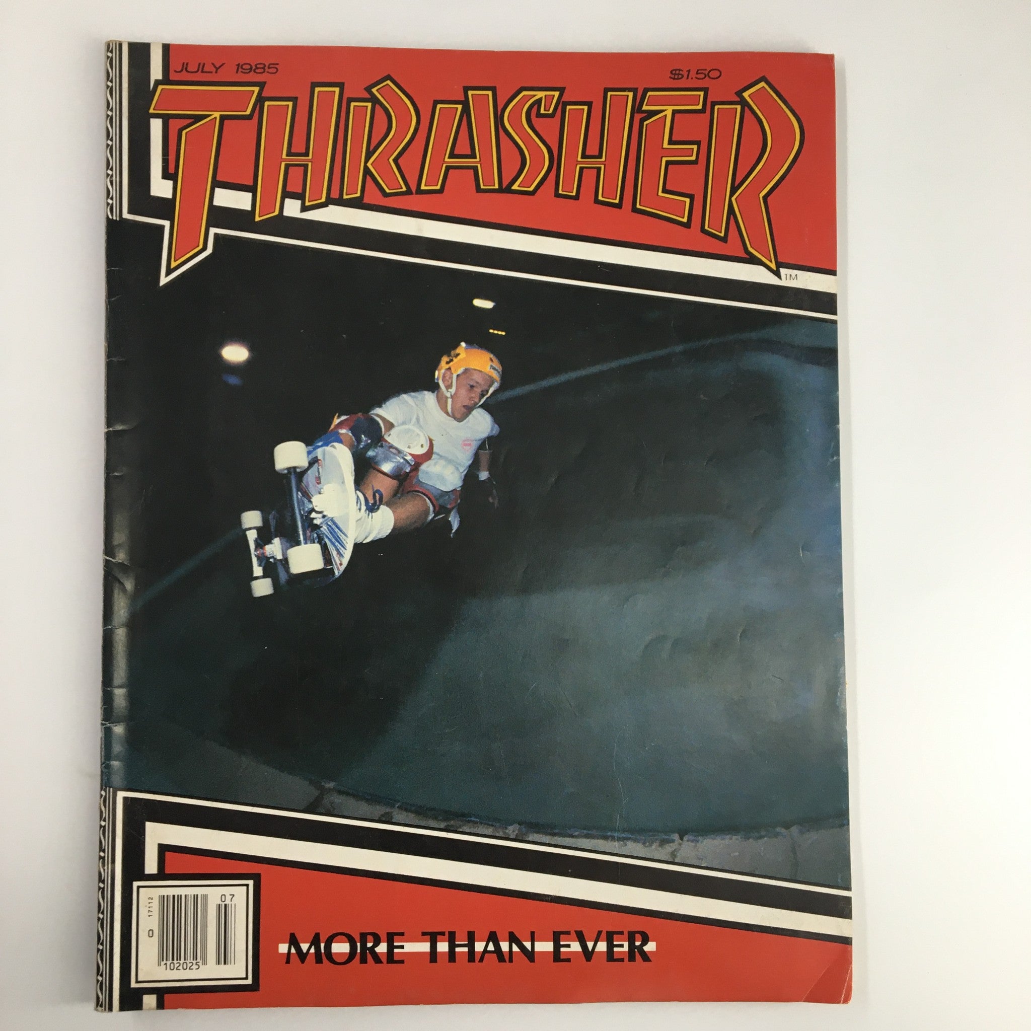 VTG Thrasher Magazine July 1985 Chris Miller in Uplands' Combi No Label