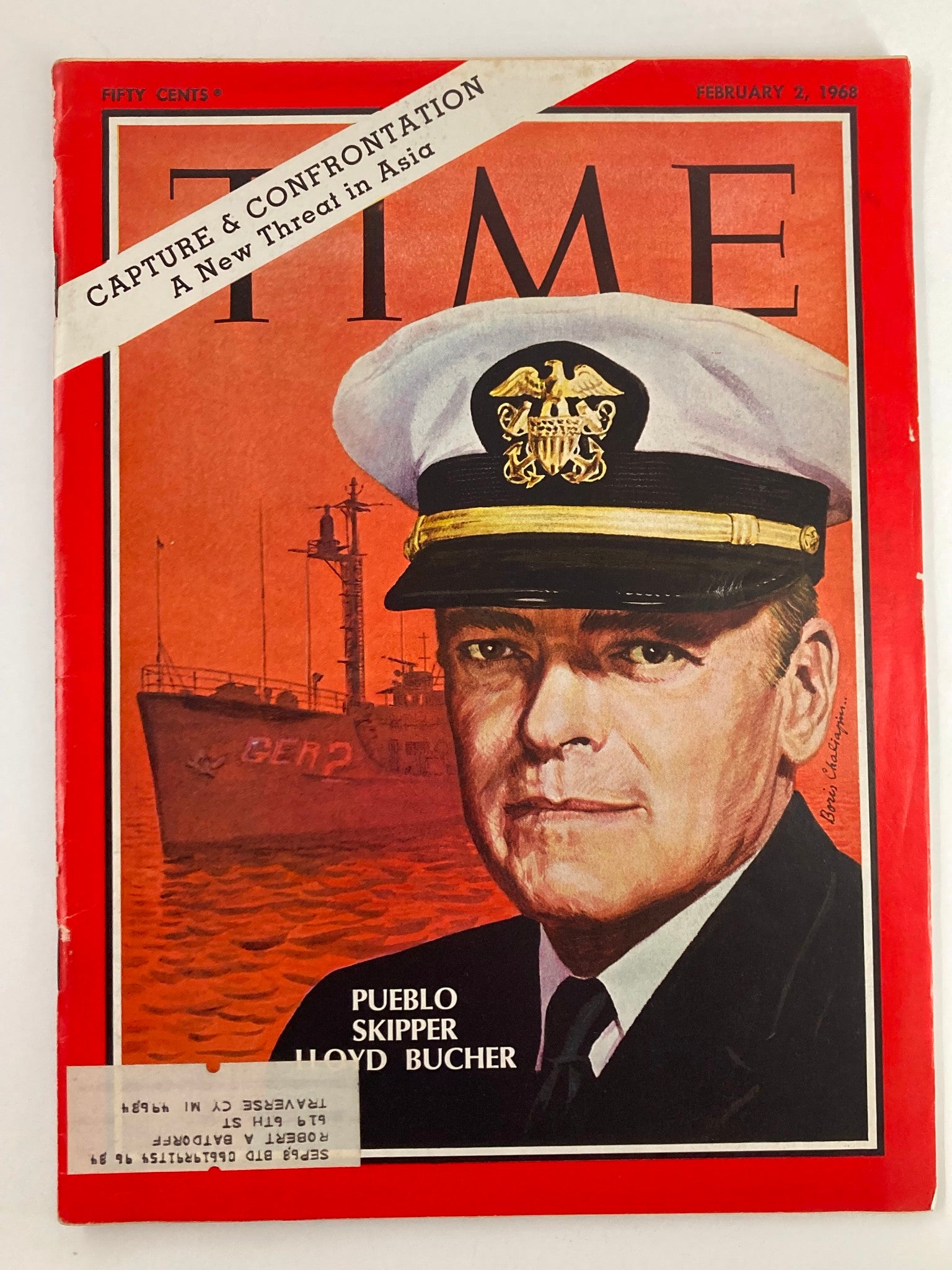 VTG Time Magazine February 2 1968 Pueblo Skipper Lloyd Bucher