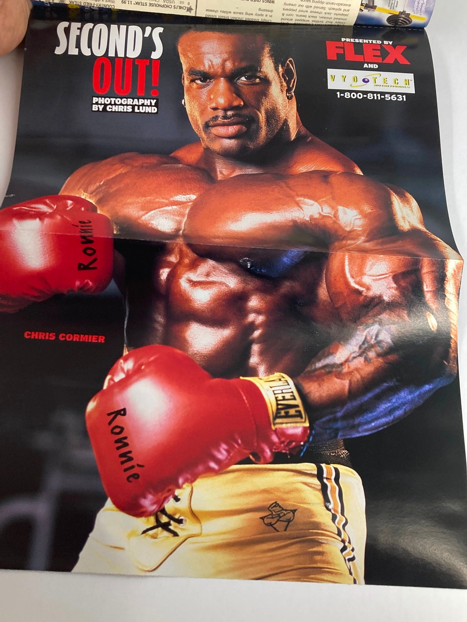 Flex Magazine September 2001 Vol 19 #7 Chris Cormier w Poster No Label