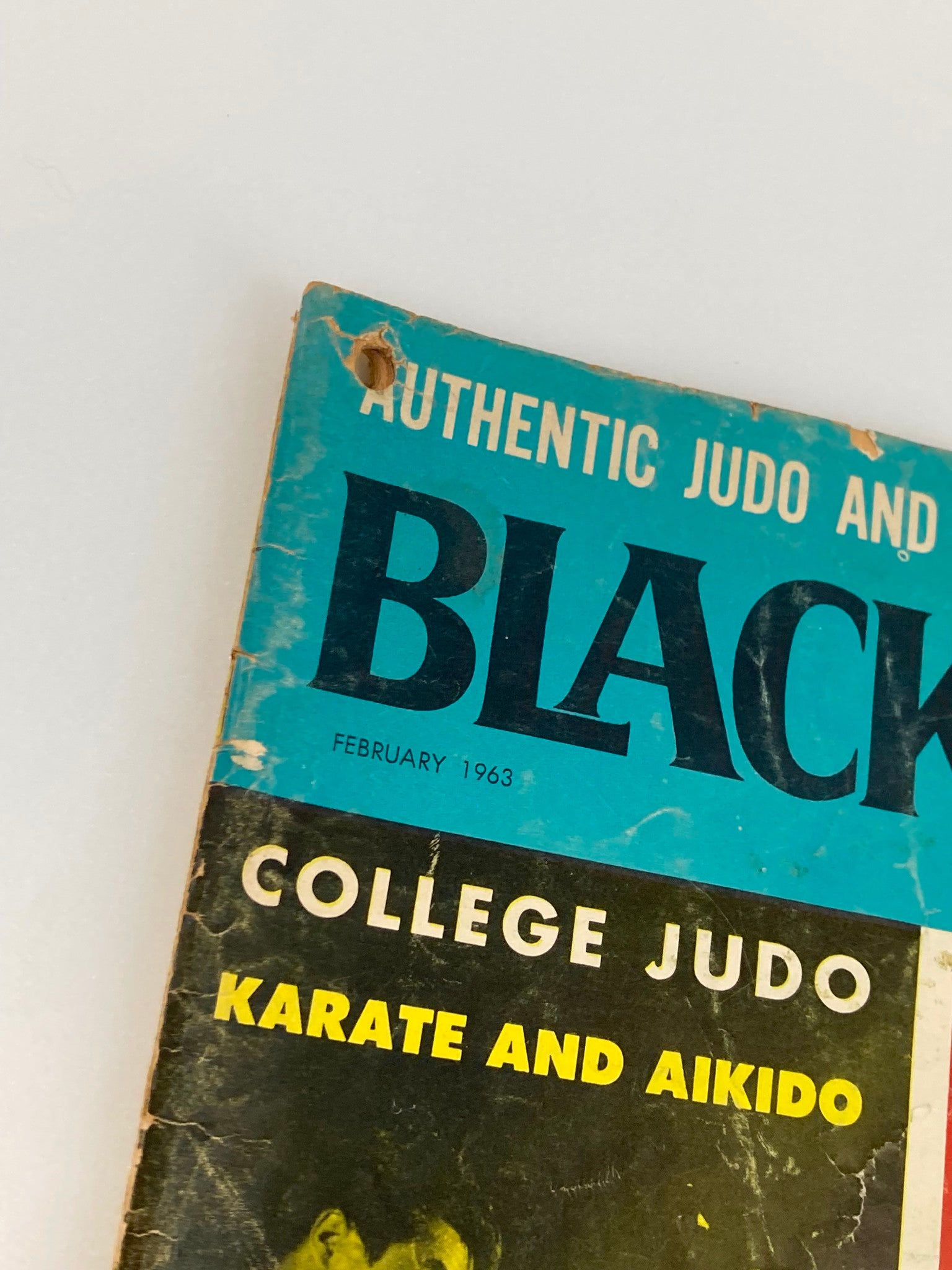 VTG Black Belt Magazine February 1963 College Judo Karate & Aikido No Label