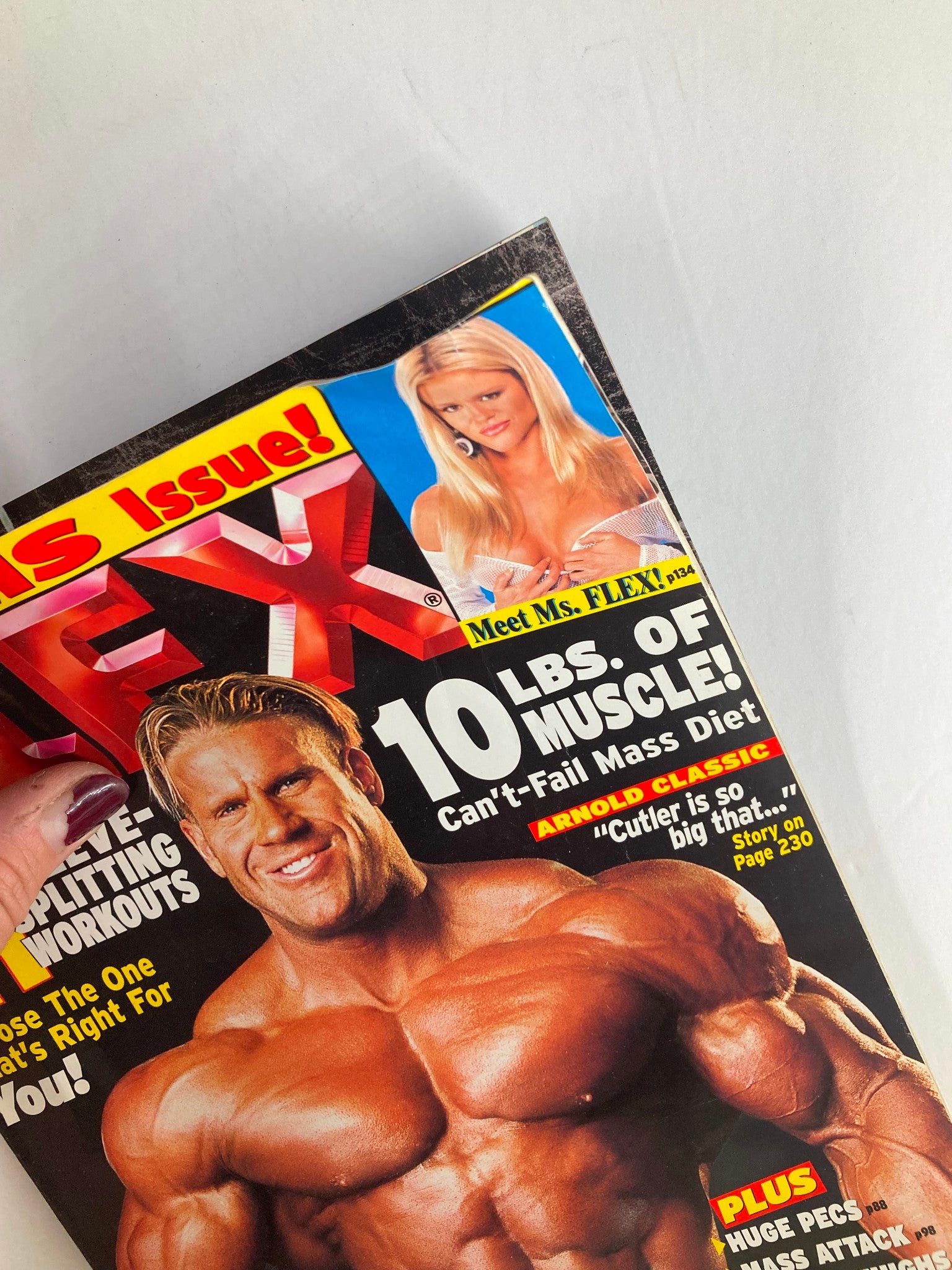 Flex Magazine May 2003 Jay Cutler and Tara Hampton w Poster No Label