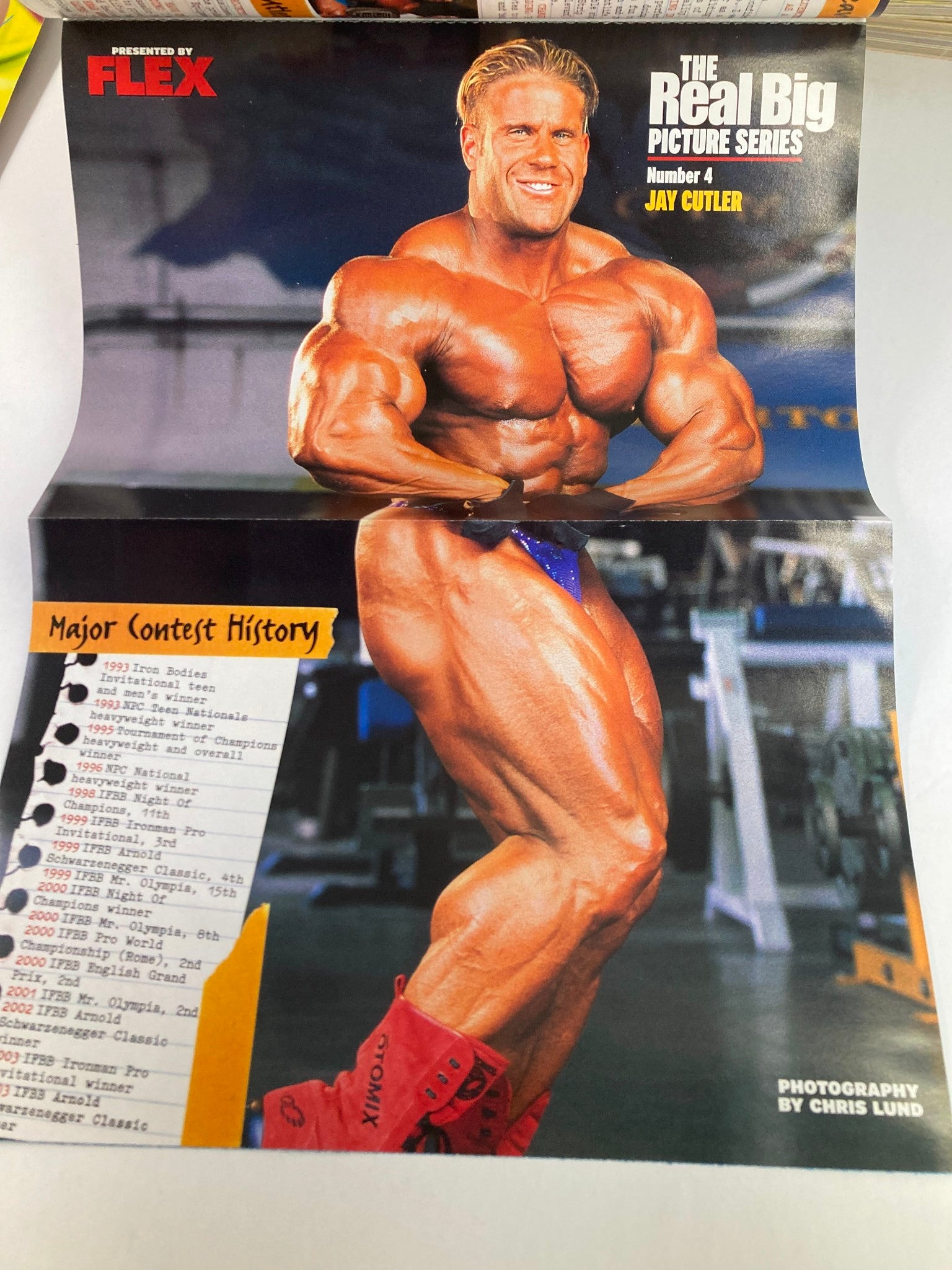 Flex Magazine May 2003 Jay Cutler and Tara Hampton w Poster No Label