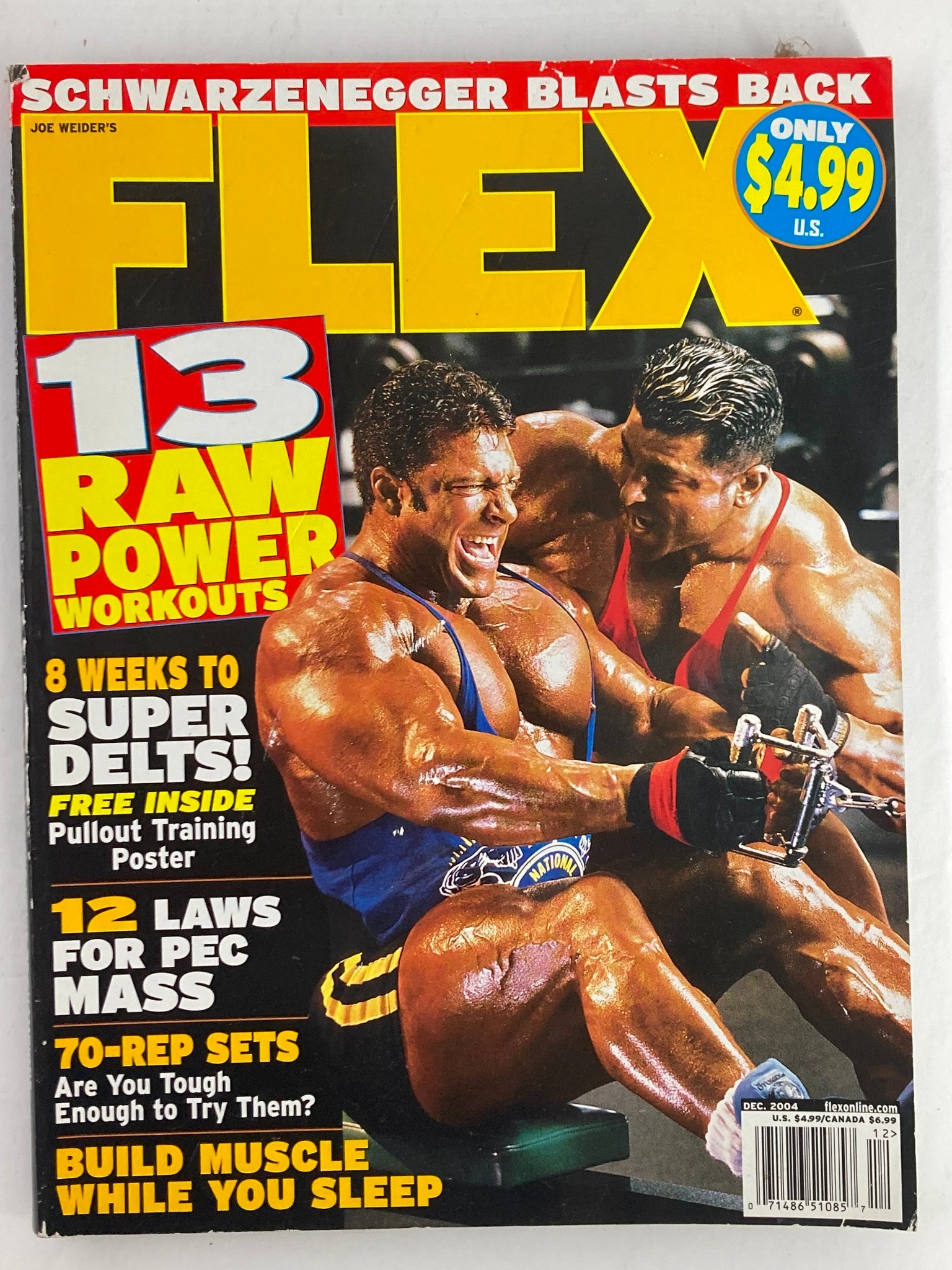 Flex Magazine December 2004 Vol 22 #10 Gunter Schlierkamp w Poster No Label