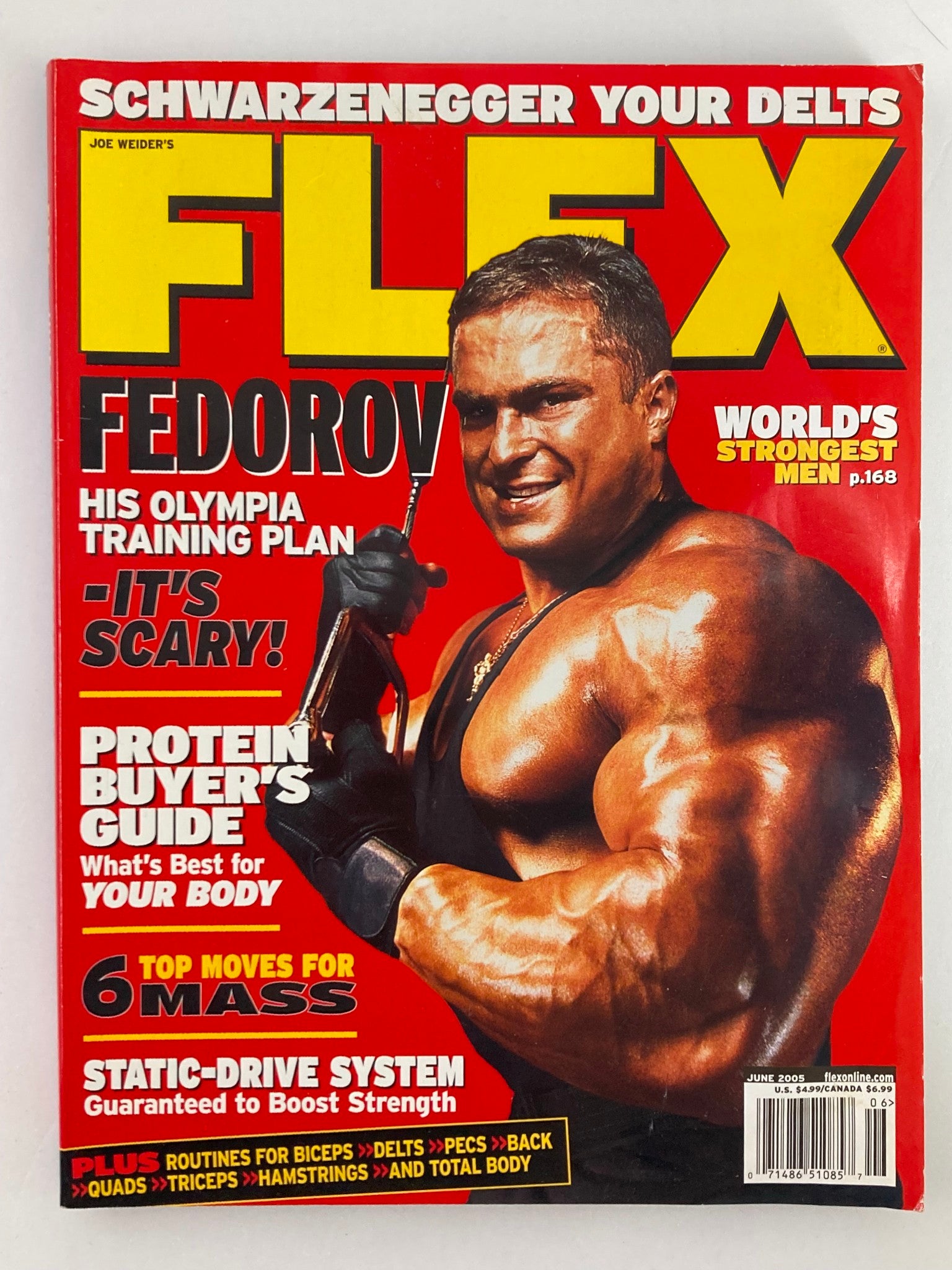 Flex Magazine June 2005 Vol 23 #4 Alex Fedorov Olympia Training Plan No Label