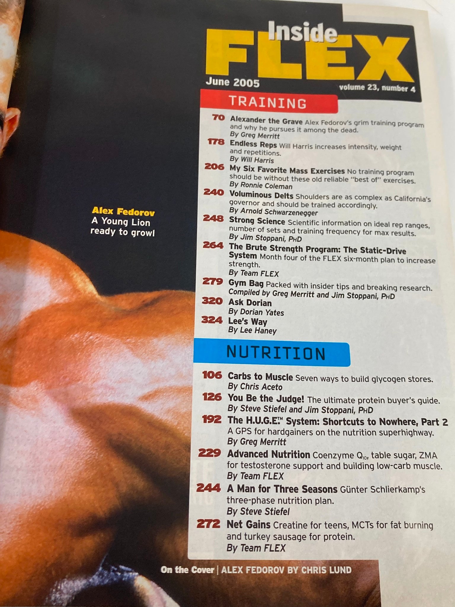 Flex Magazine June 2005 Vol 23 #4 Alex Fedorov Olympia Training Plan No Label