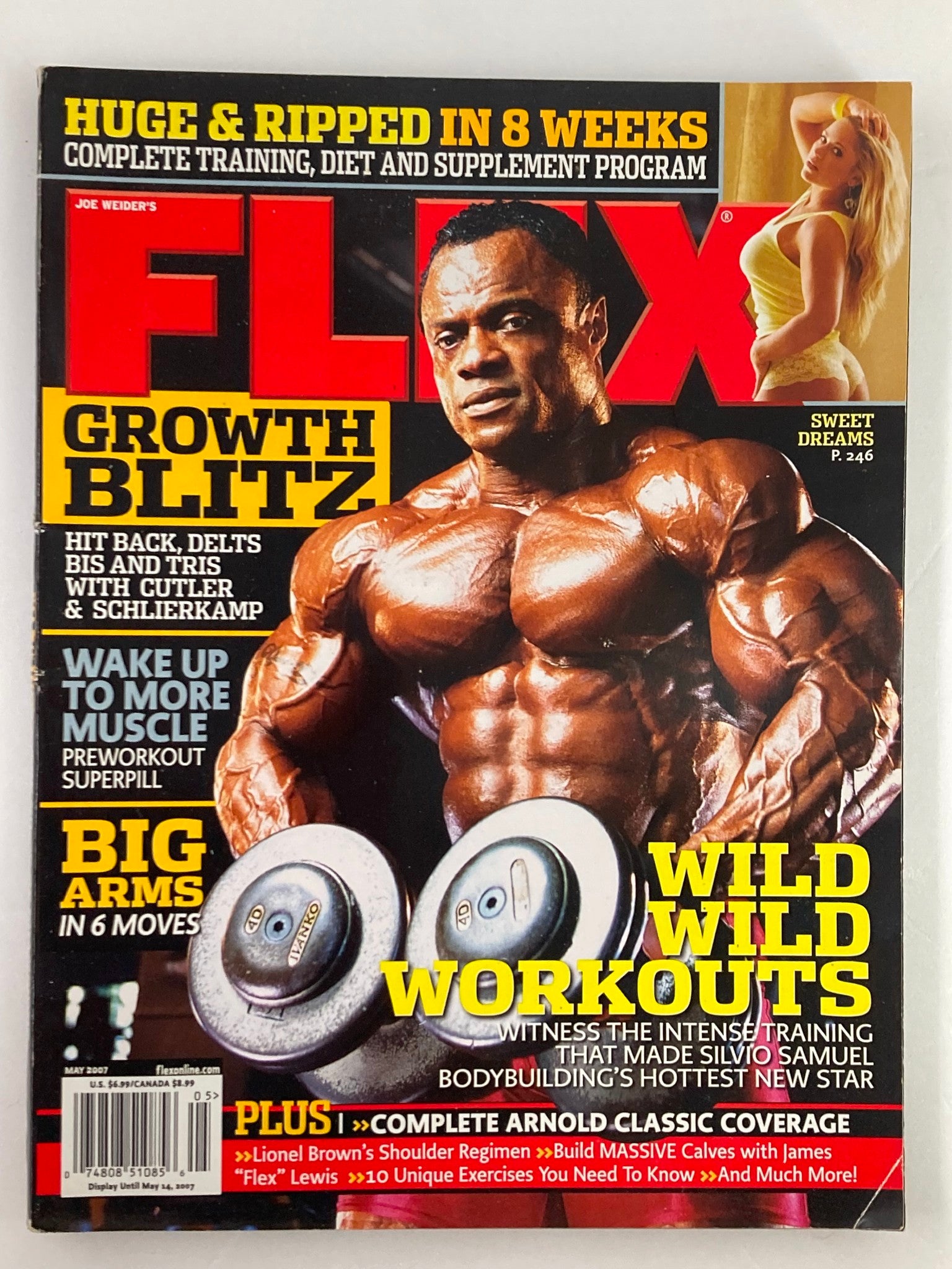 Flex Magazine May 2007 Vol 25 #3 Silvio Samuel Wild Workouts No Label