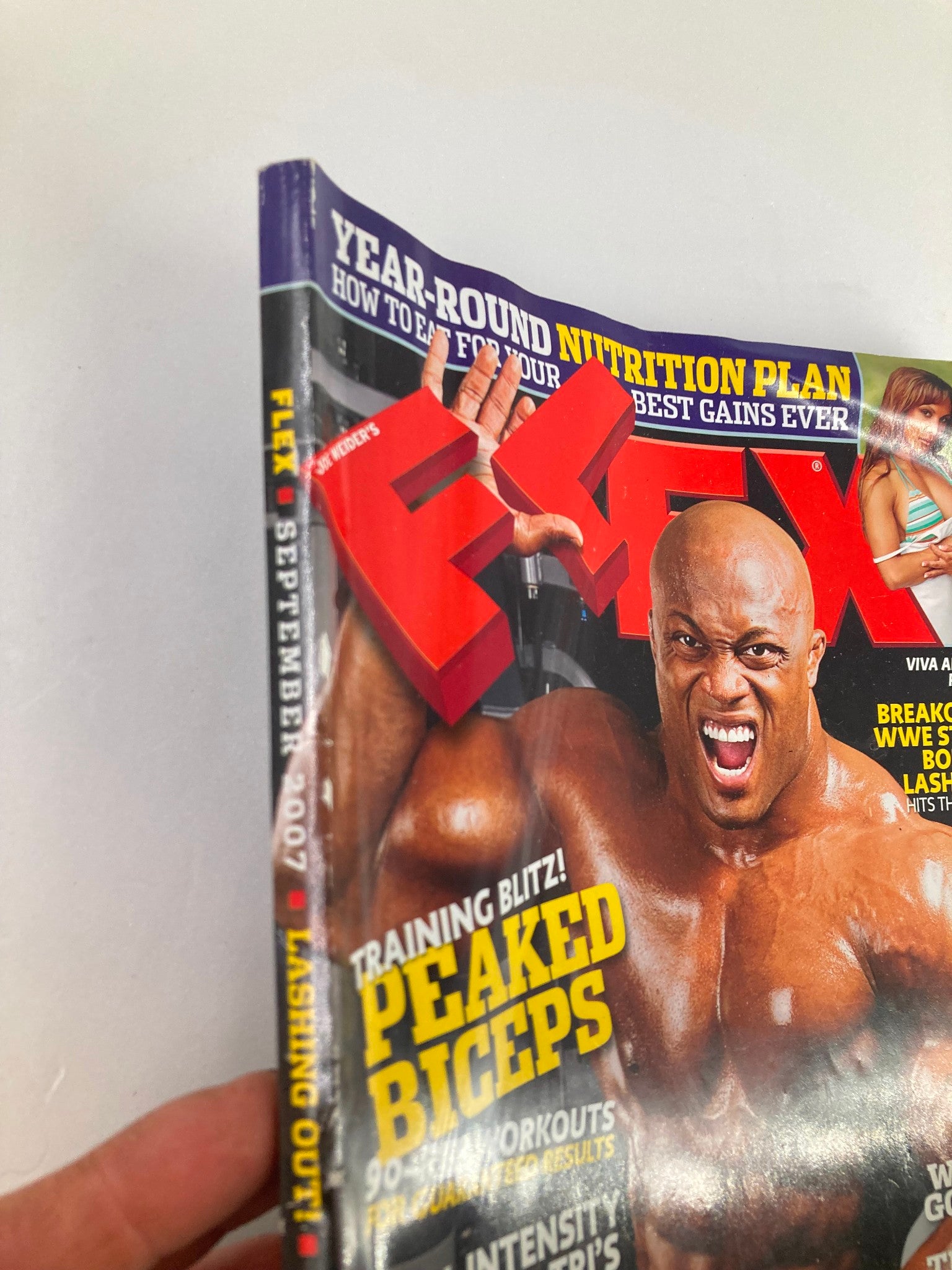 Flex Magazine September 2007 WWE Superstar Bobby Lashley No Label