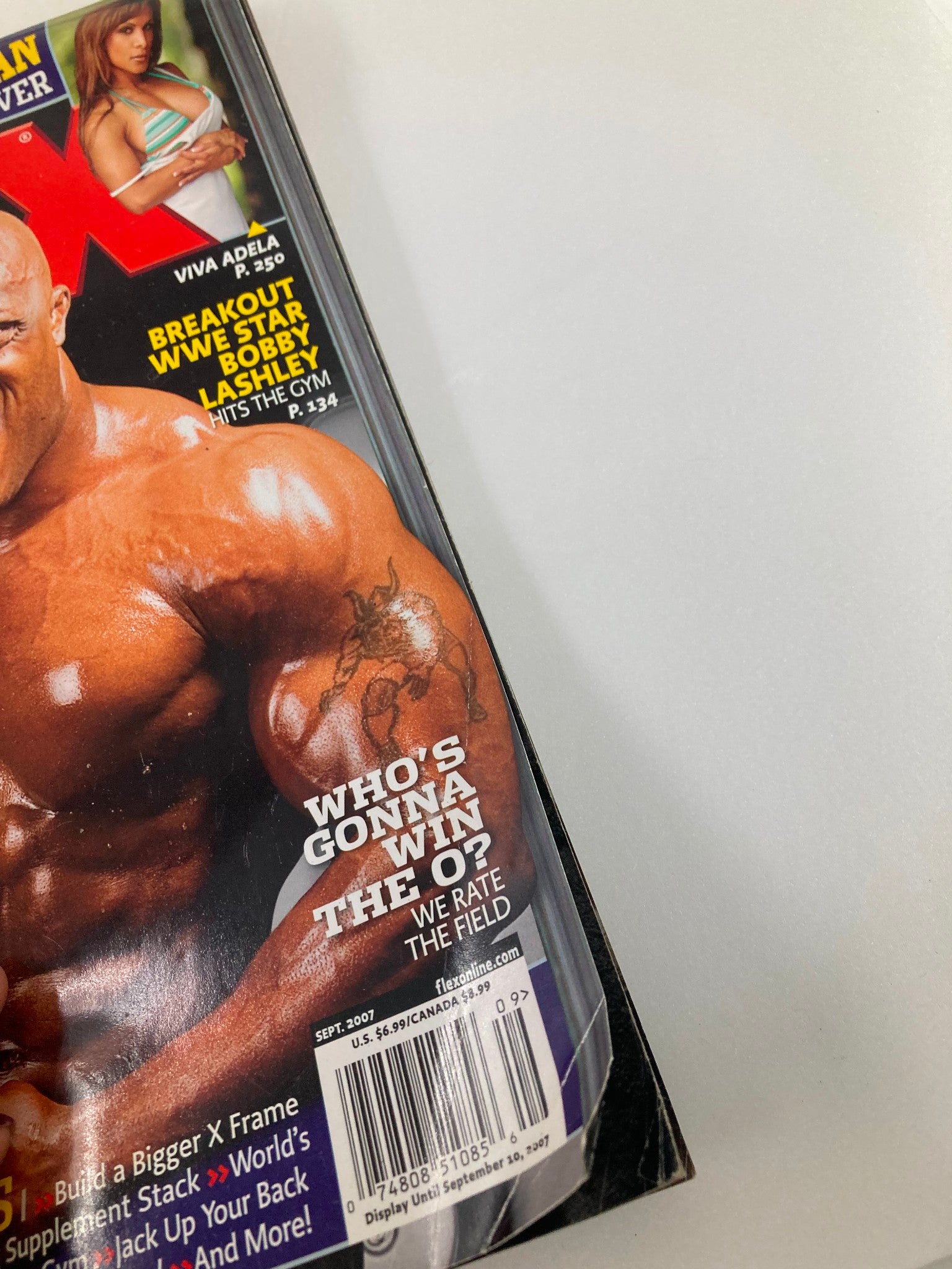 Flex Magazine September 2007 WWE Superstar Bobby Lashley No Label