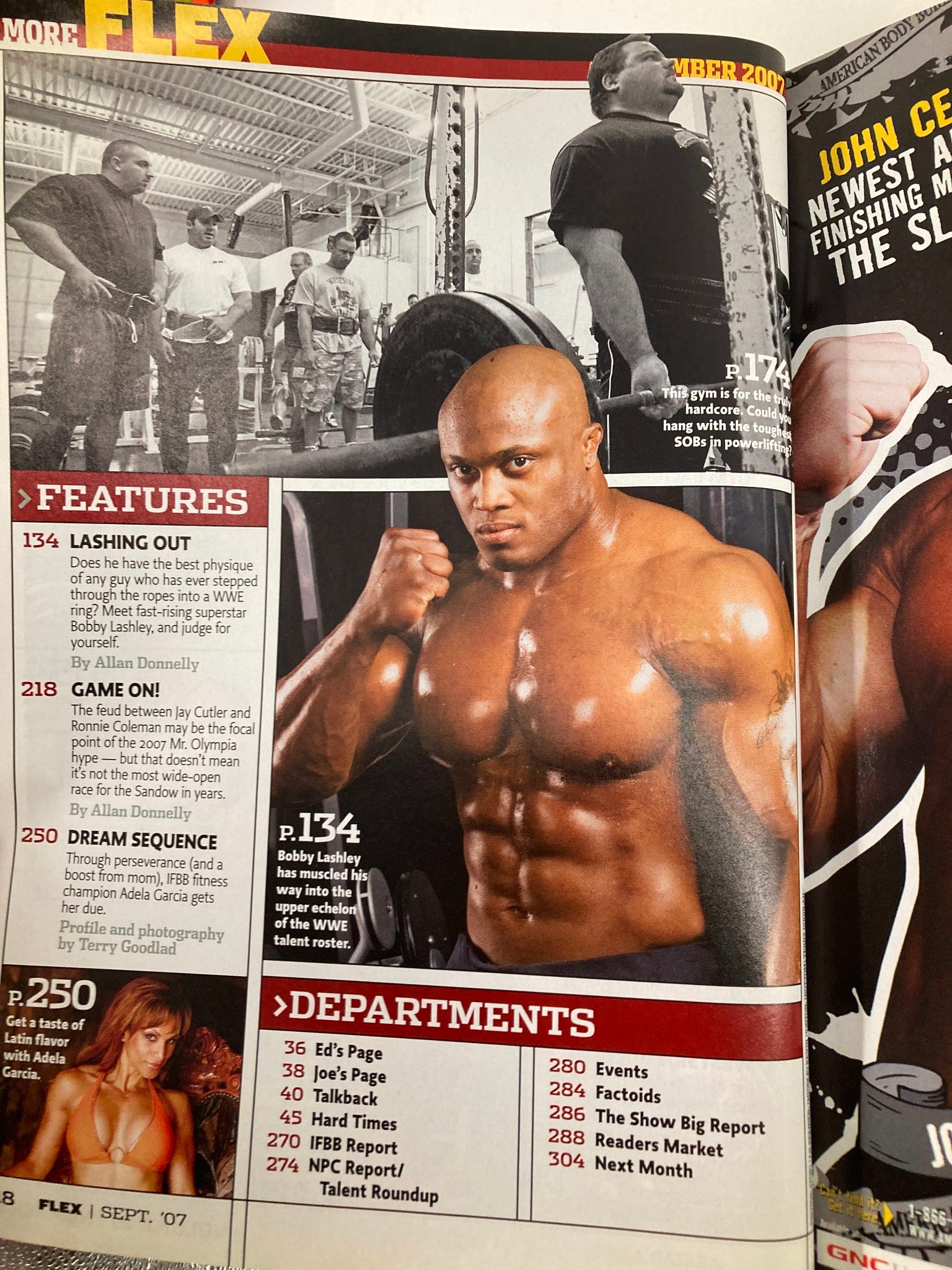 Flex Magazine September 2007 WWE Superstar Bobby Lashley No Label