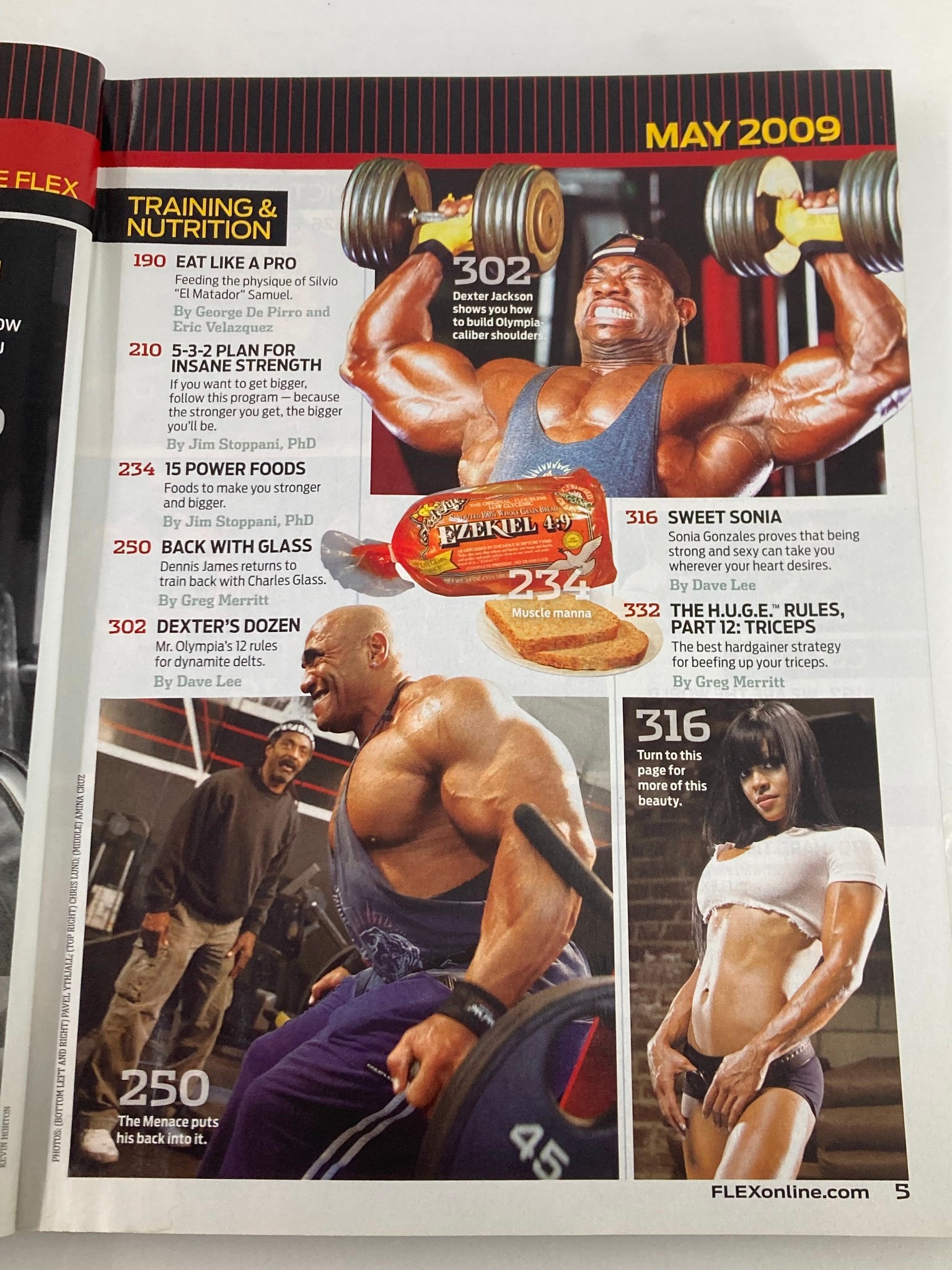 Flex Magazine May 2009 Moe El Moussawi and Sonia Gonzales No Label