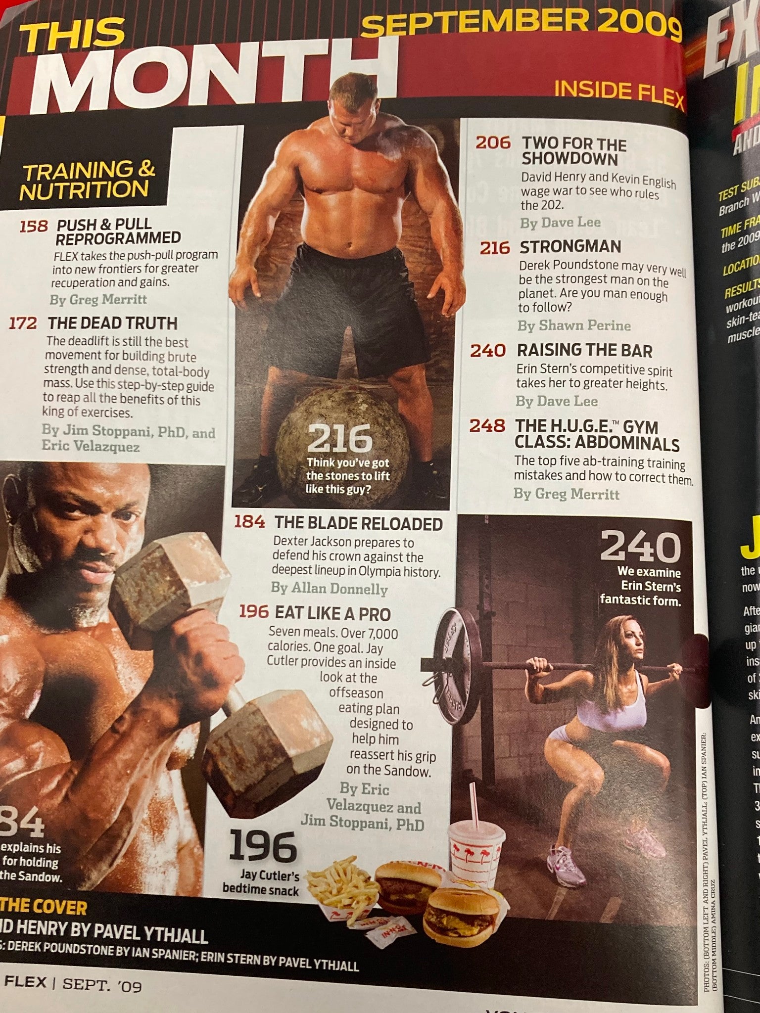 Flex Magazine September 2009 David Henry and Erin Stern No Label