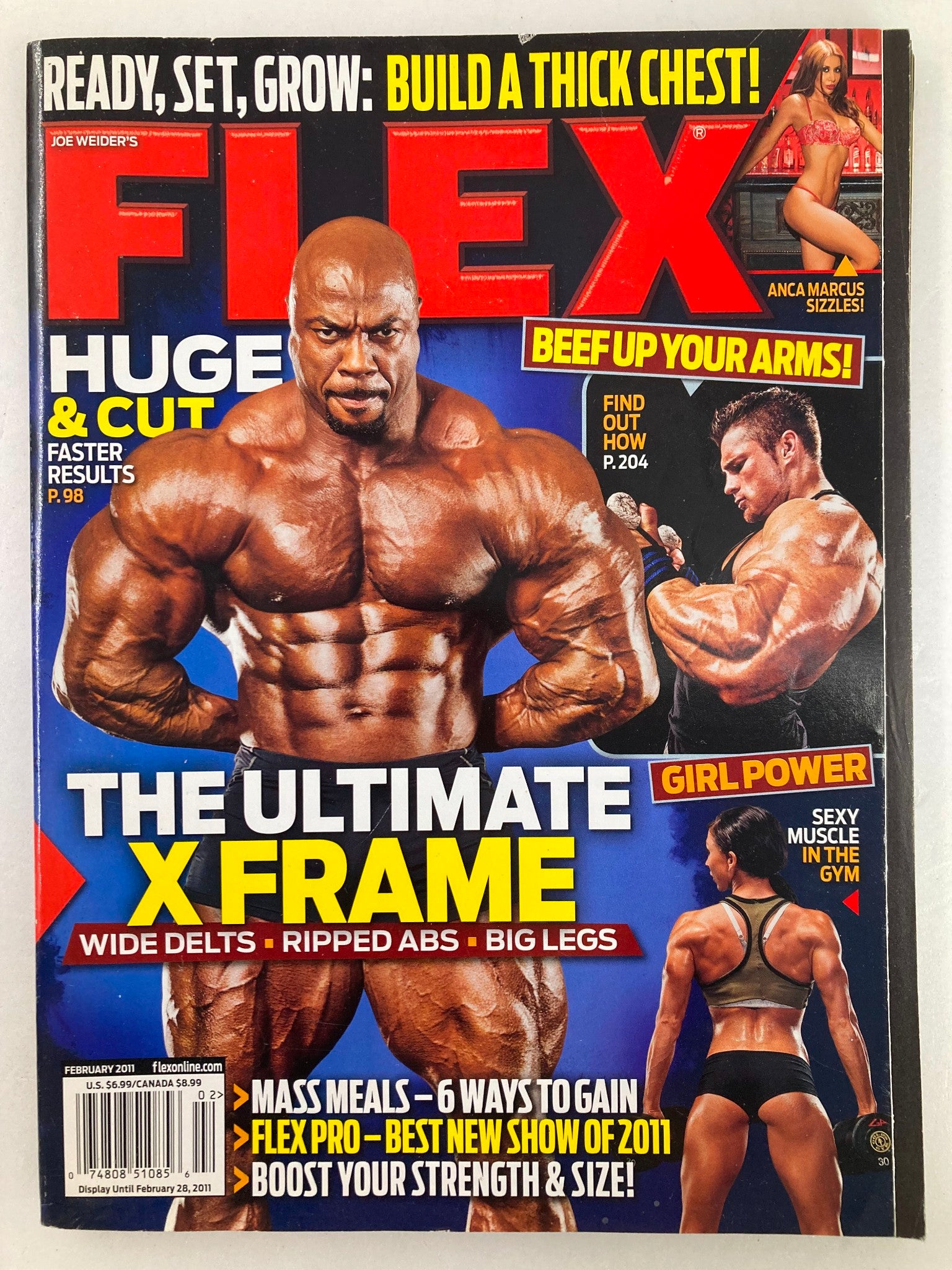 Flex Magazine February 2011 Toney Freeman and Anca Marcus No Label