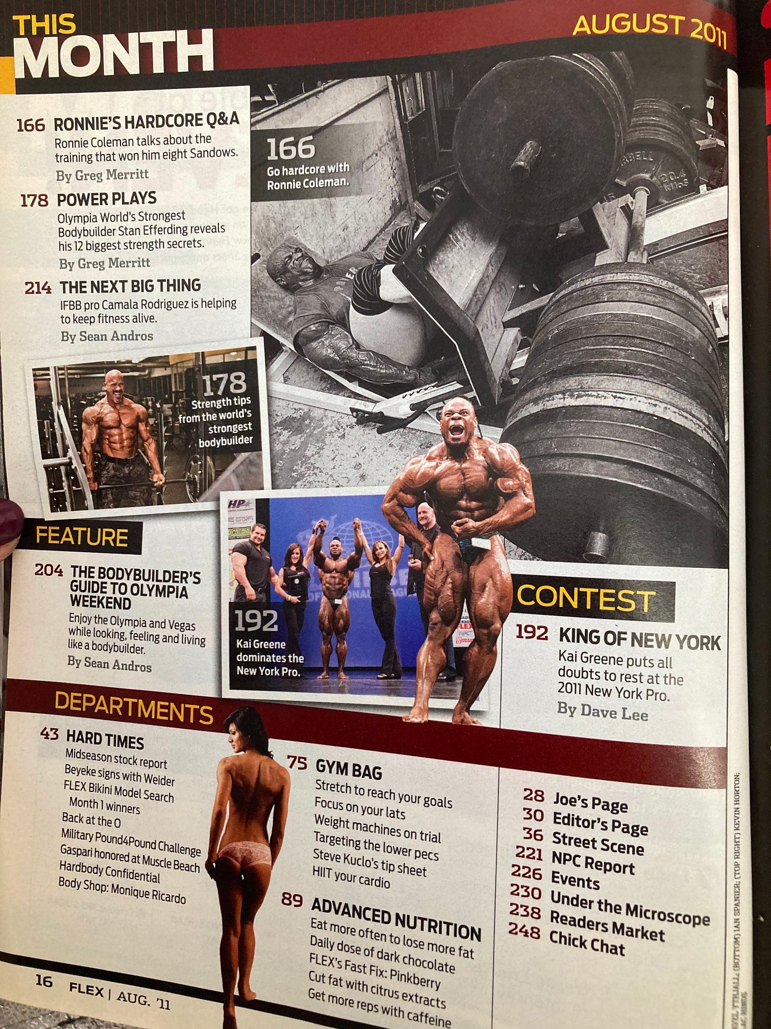 Flex Magazine August 2011 Fouad Abiad and Monique Ricardo No Label