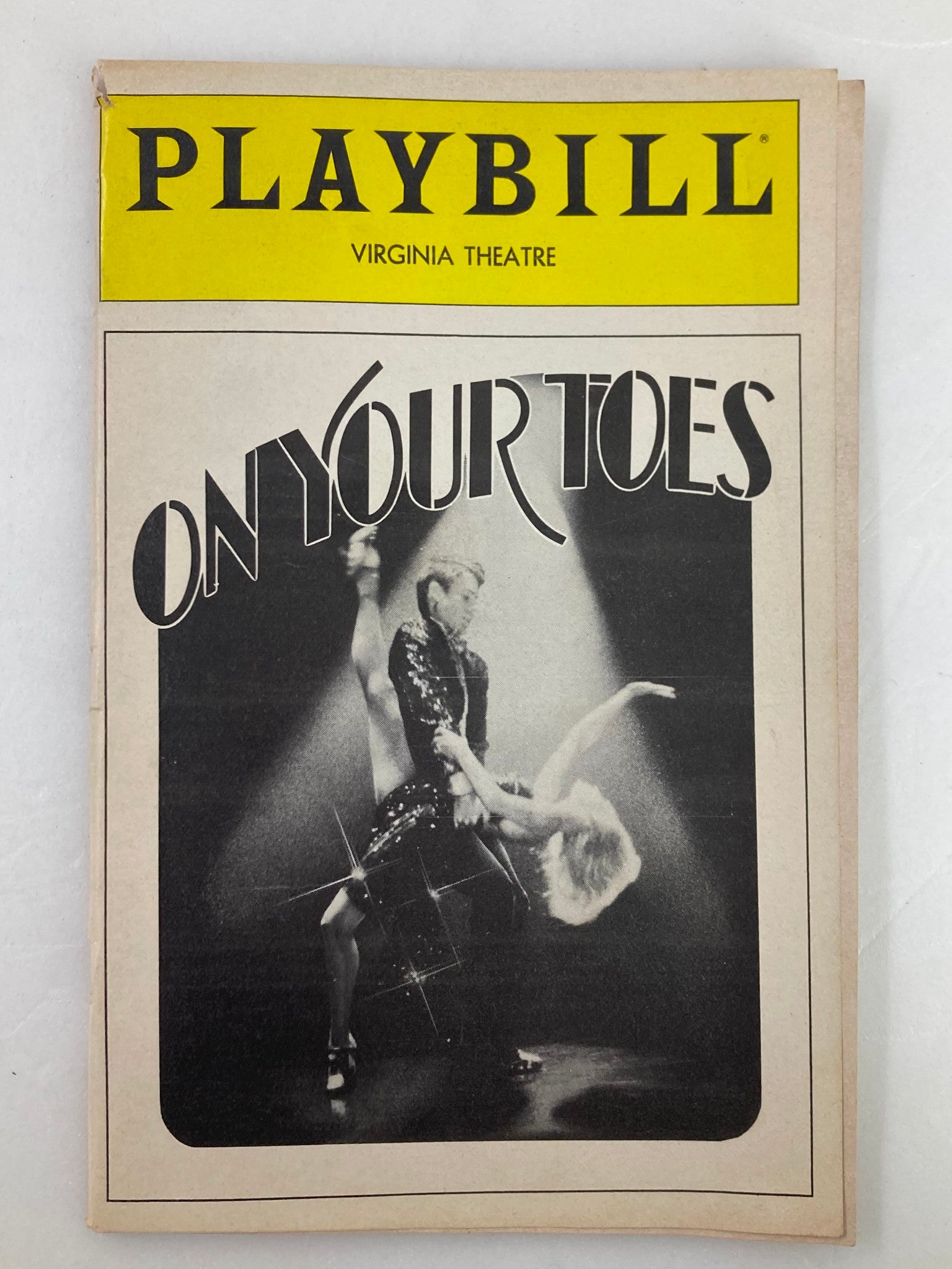 1983 Playbill Virginia Theatre Natalia Makarova in On Your Toes