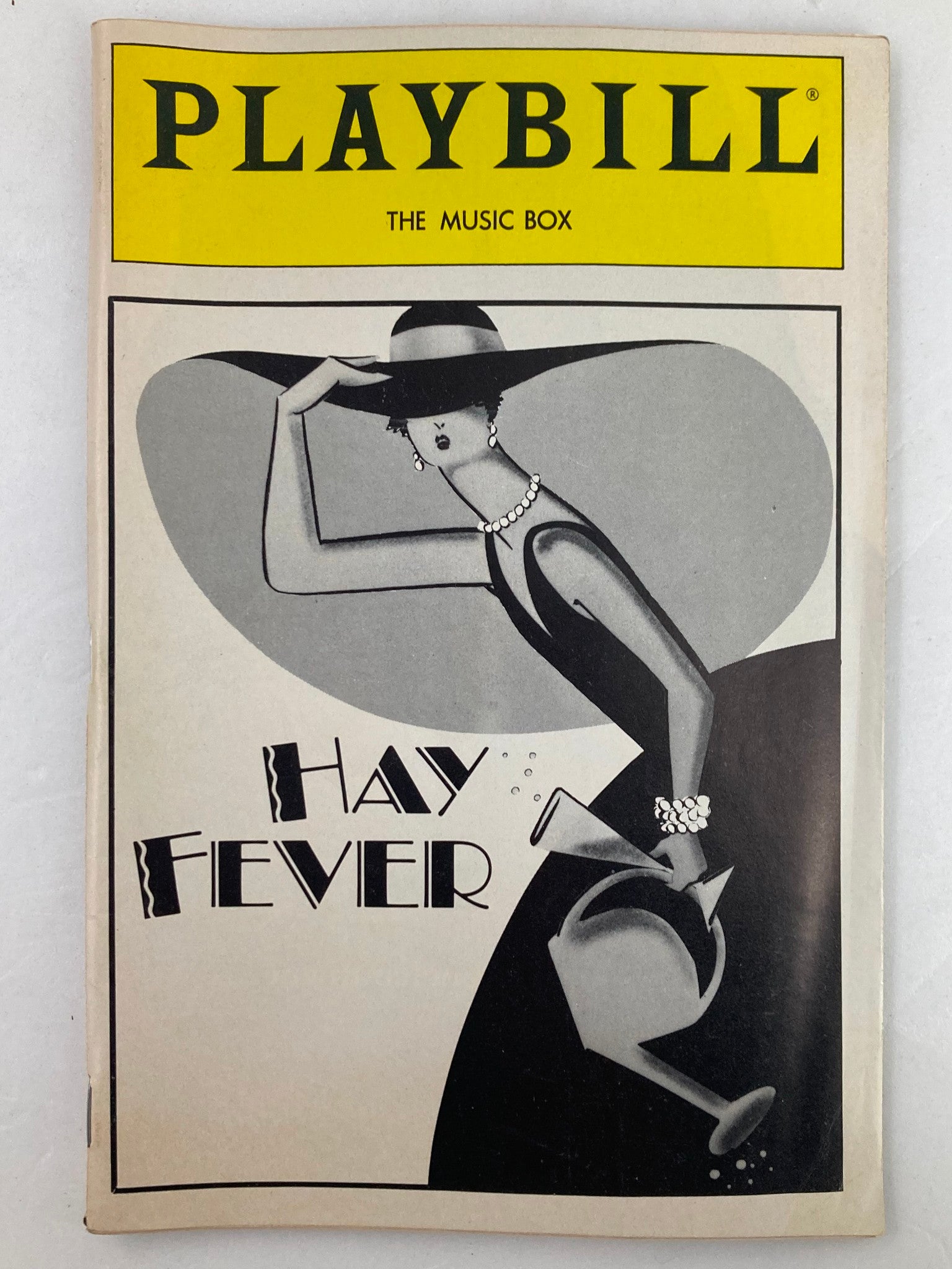 1986 Playbill The Music Box Rosemarry Harris, Barbara Bryne in Hay Fever