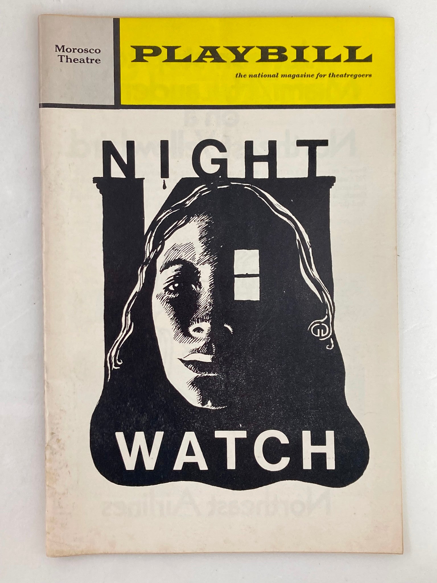 1972 Playbill The Morosco Theatre Joan Hackett, Len Cariou in Night Watch