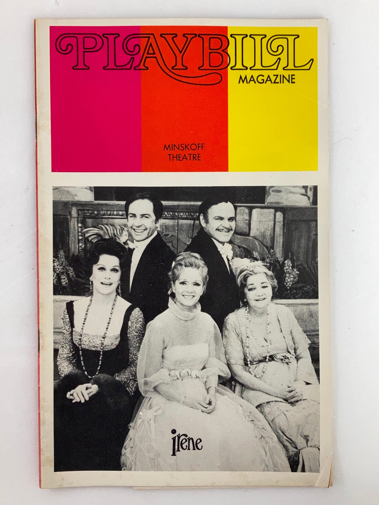 1973 Playbill Minskoff Theatre Debbie Reynolds, Patsky Kelly in Irene