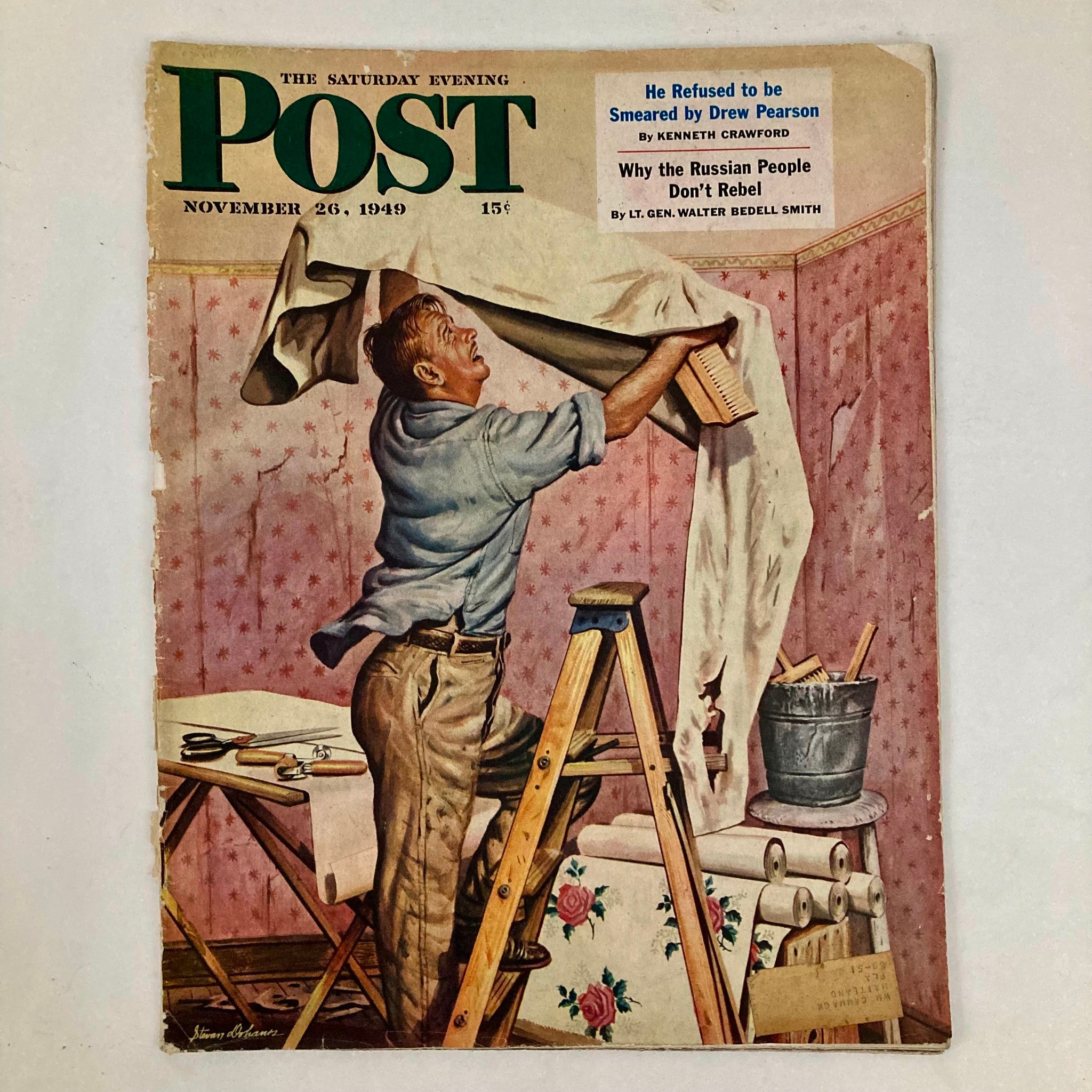 Saturday Evening Post Magazine November 26 1949 The House Dohanos GD Interior