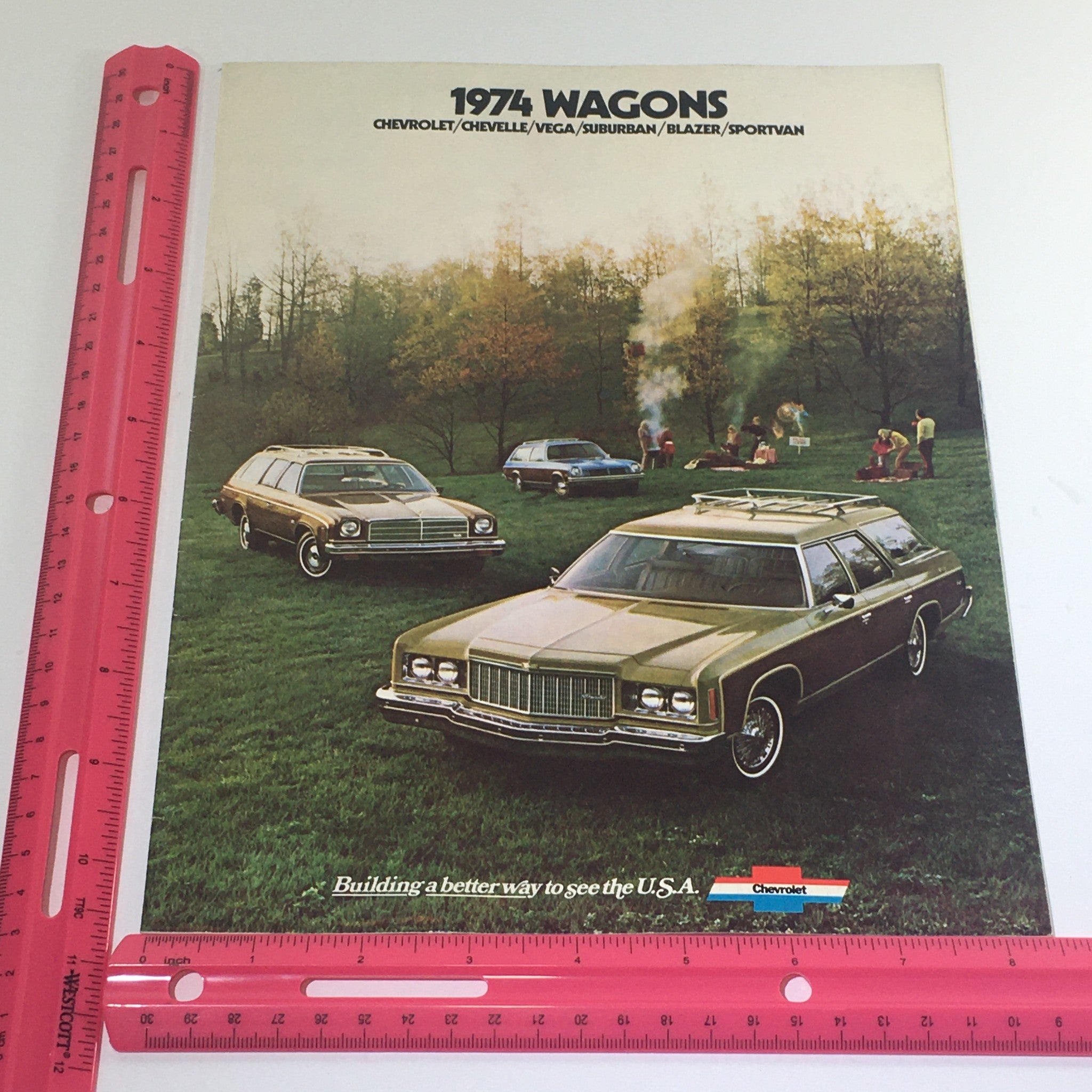 1974 Wagons Chevrolet Chevelle Sportvan Dealership Car Auto Brochure Catalog