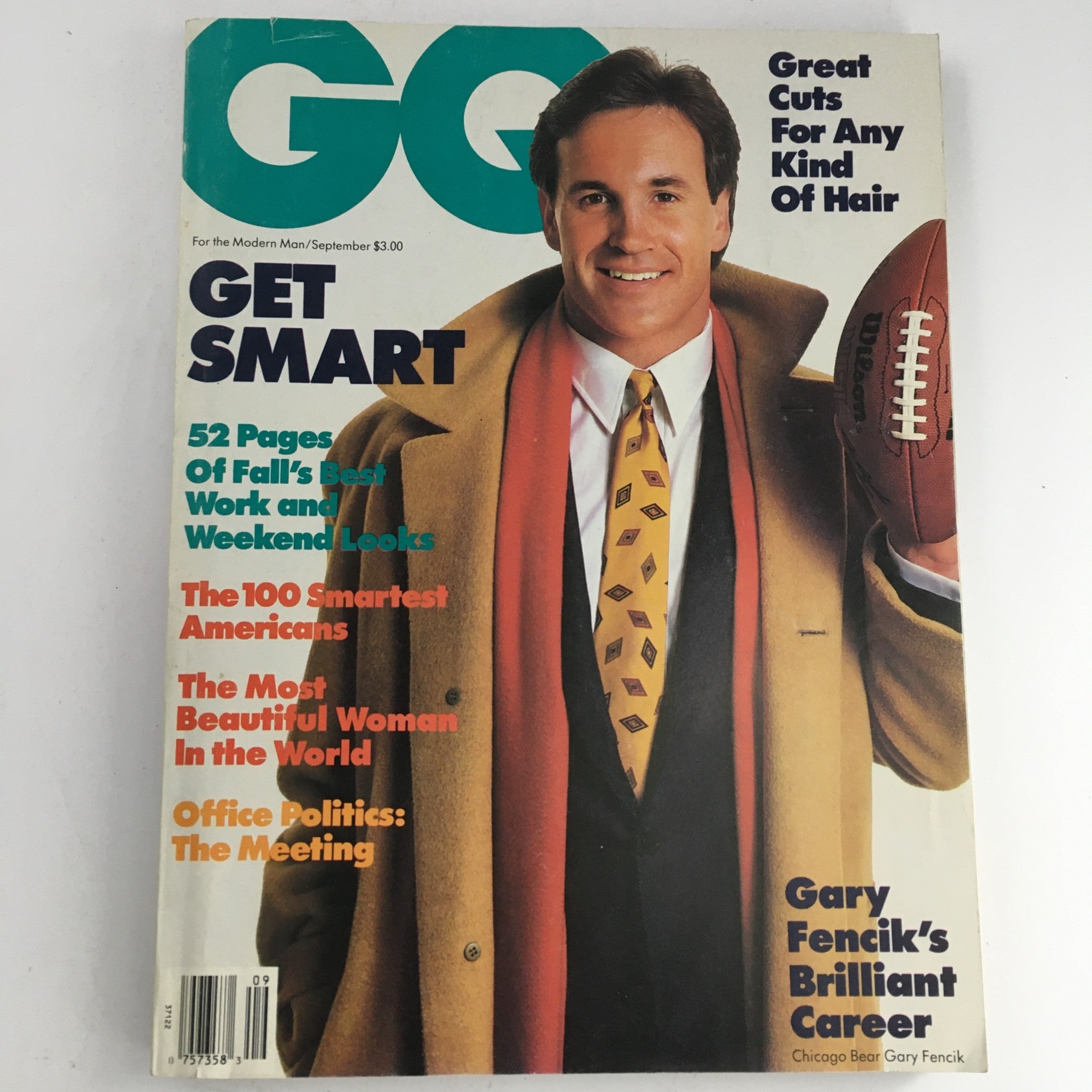 GQ Magazine September 1986 Gary Fencik's Brilliant Career & Politics The Meeting