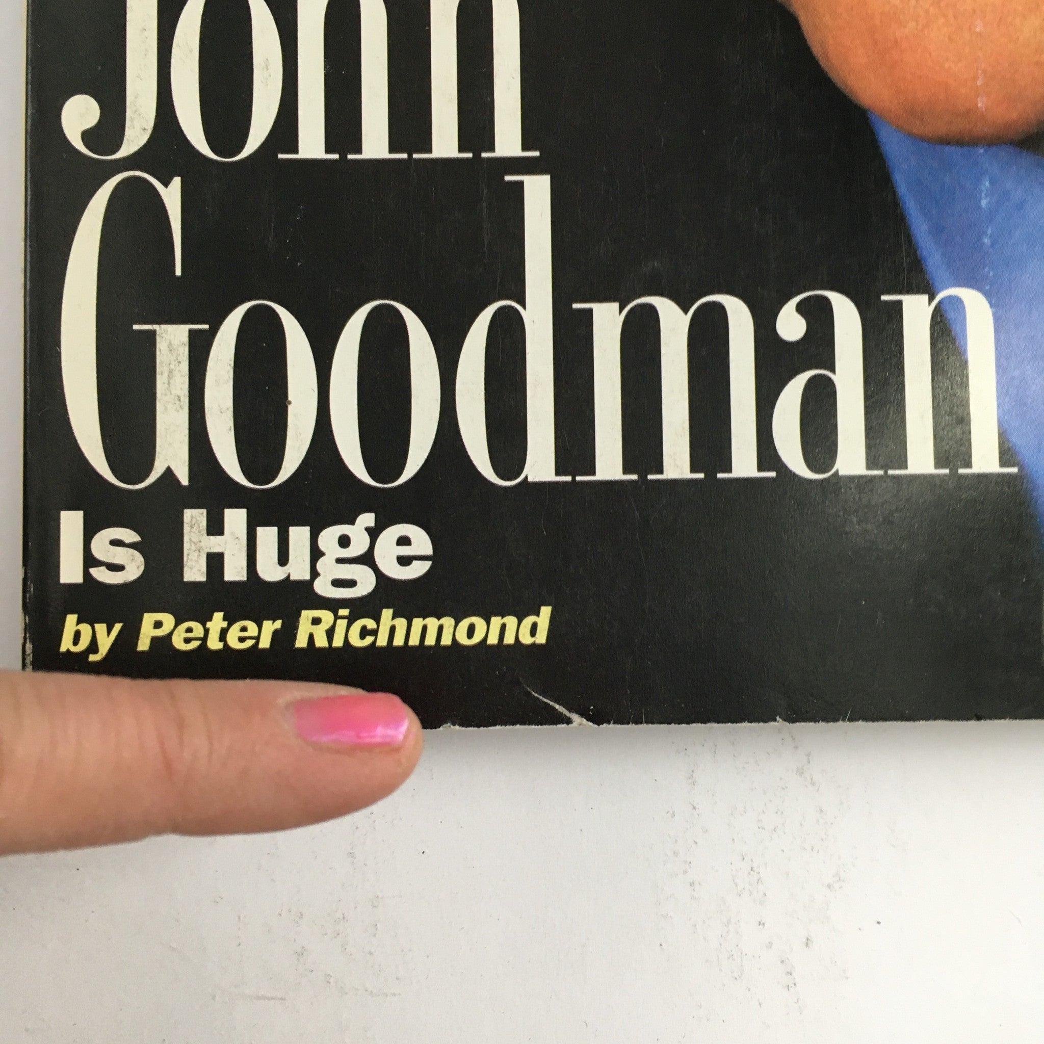 GQ Magazine April 1992 John Goodman is Huge & Going All The Way w/Bill Clinton