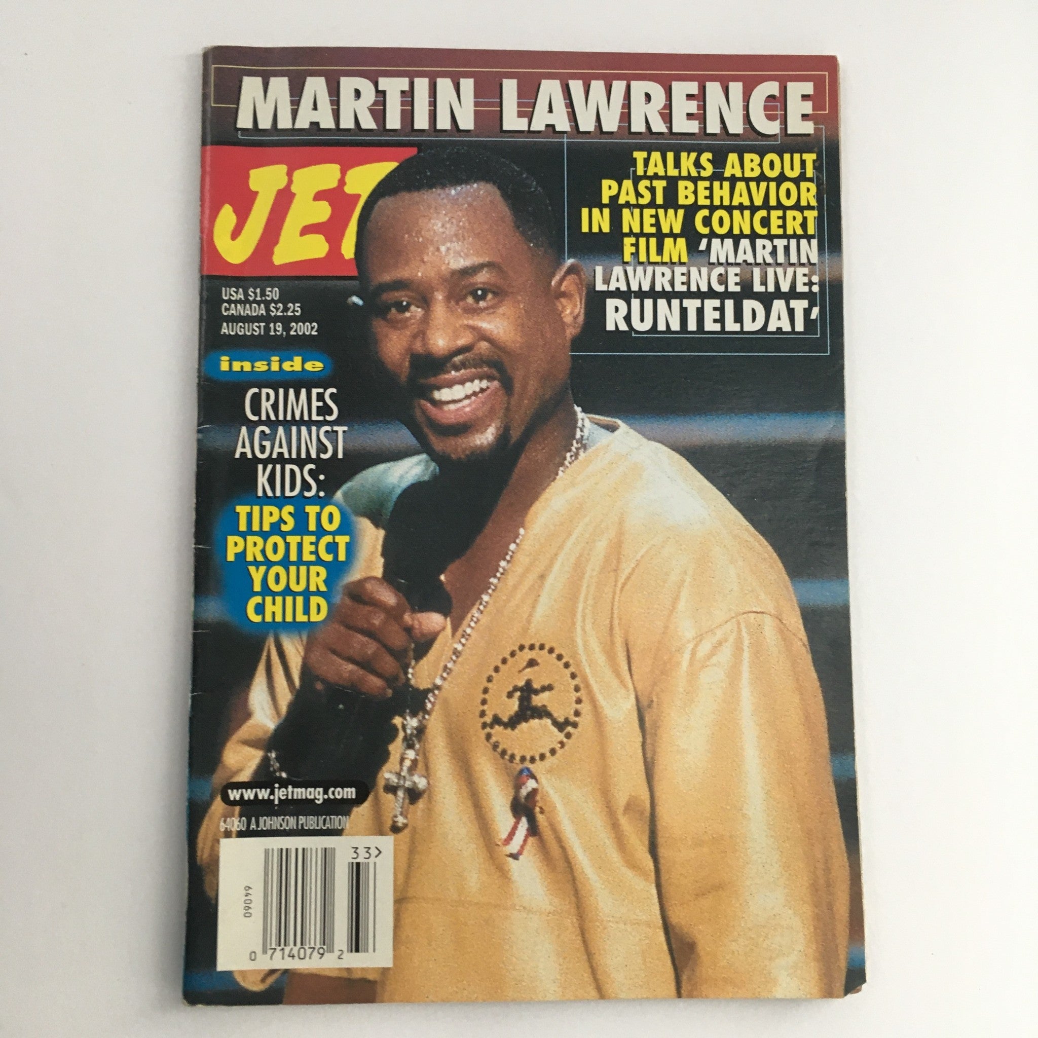 Jet Magazine August 19 2002 Martin Lawrence Talks About Past Behavior at Concert